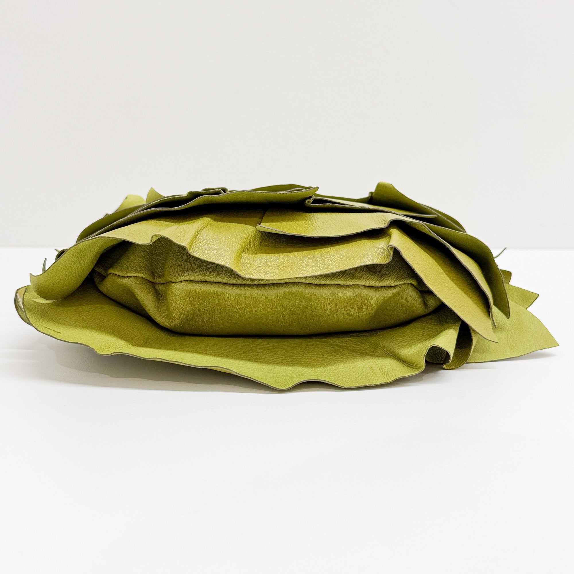 Saint Tropez Green Leather Shoulder Bag