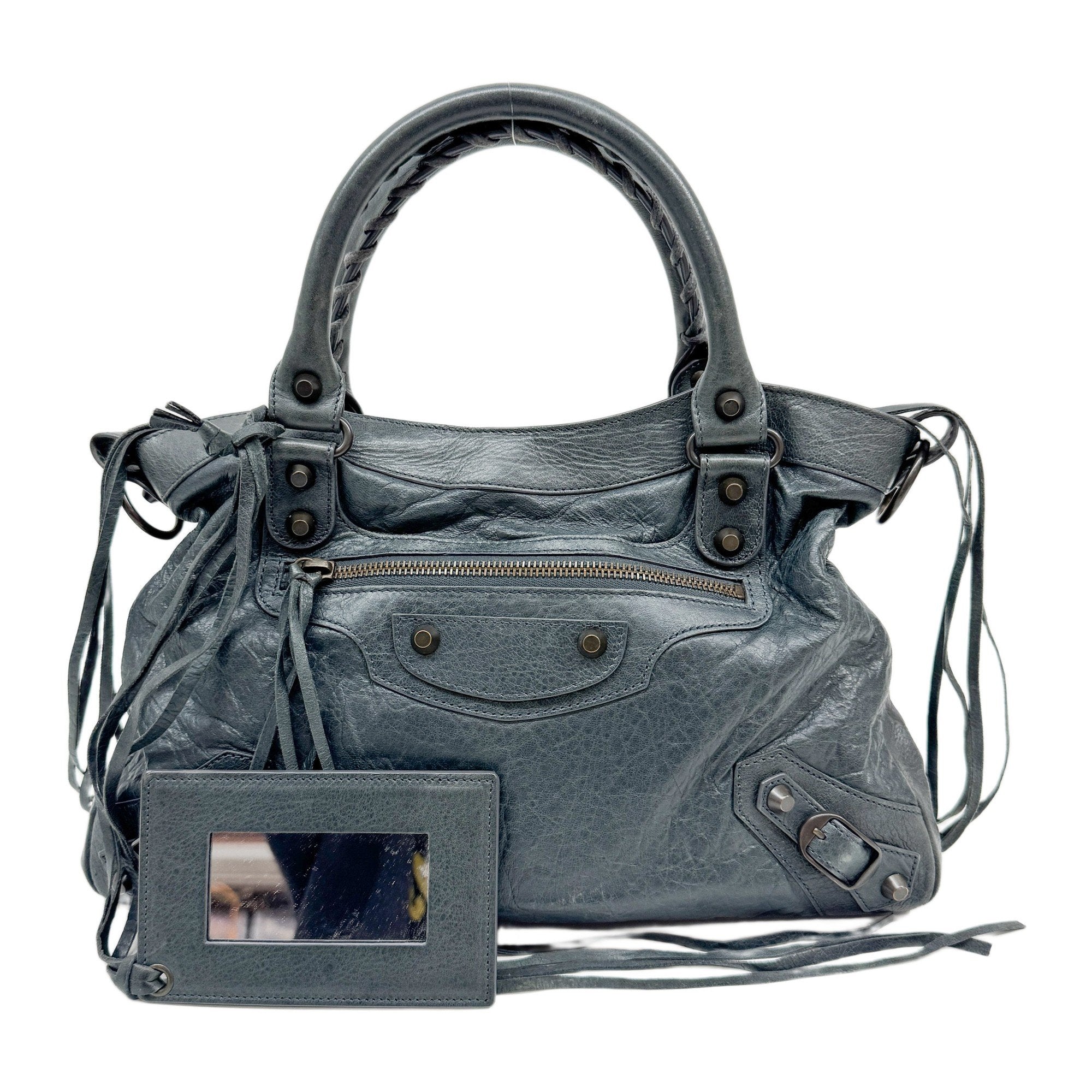 Giant 12 City Xanadu Green Leather Two Way Bag