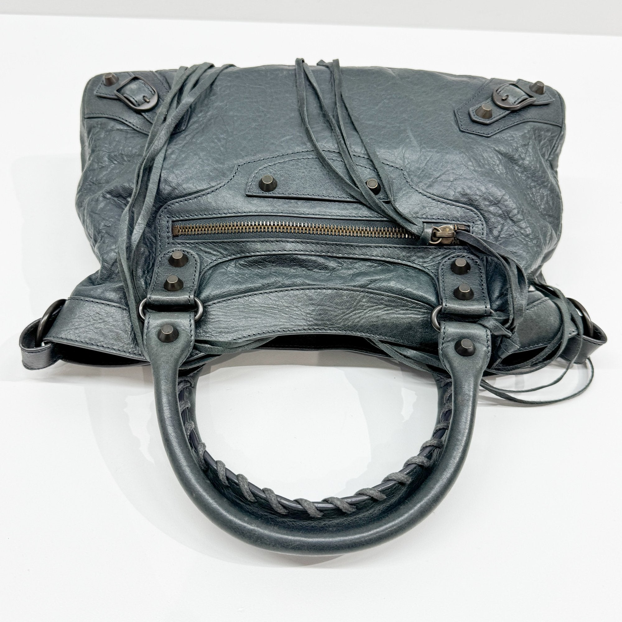 Giant 12 City Xanadu Green Leather Two Way Bag