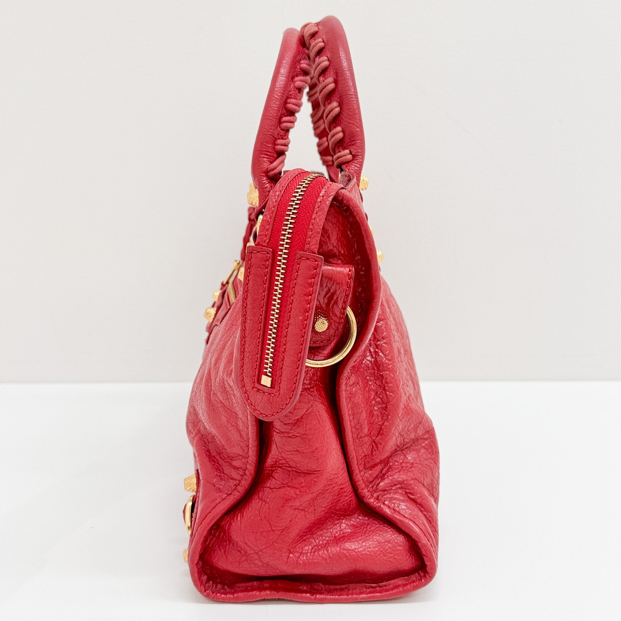 Giant 12 City Red Leather Two Way Bag