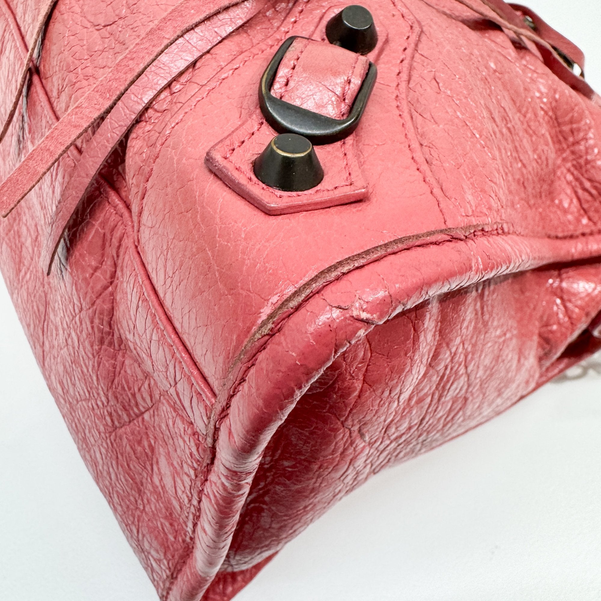 Giant 12 City Pink Leather Two Way Bag