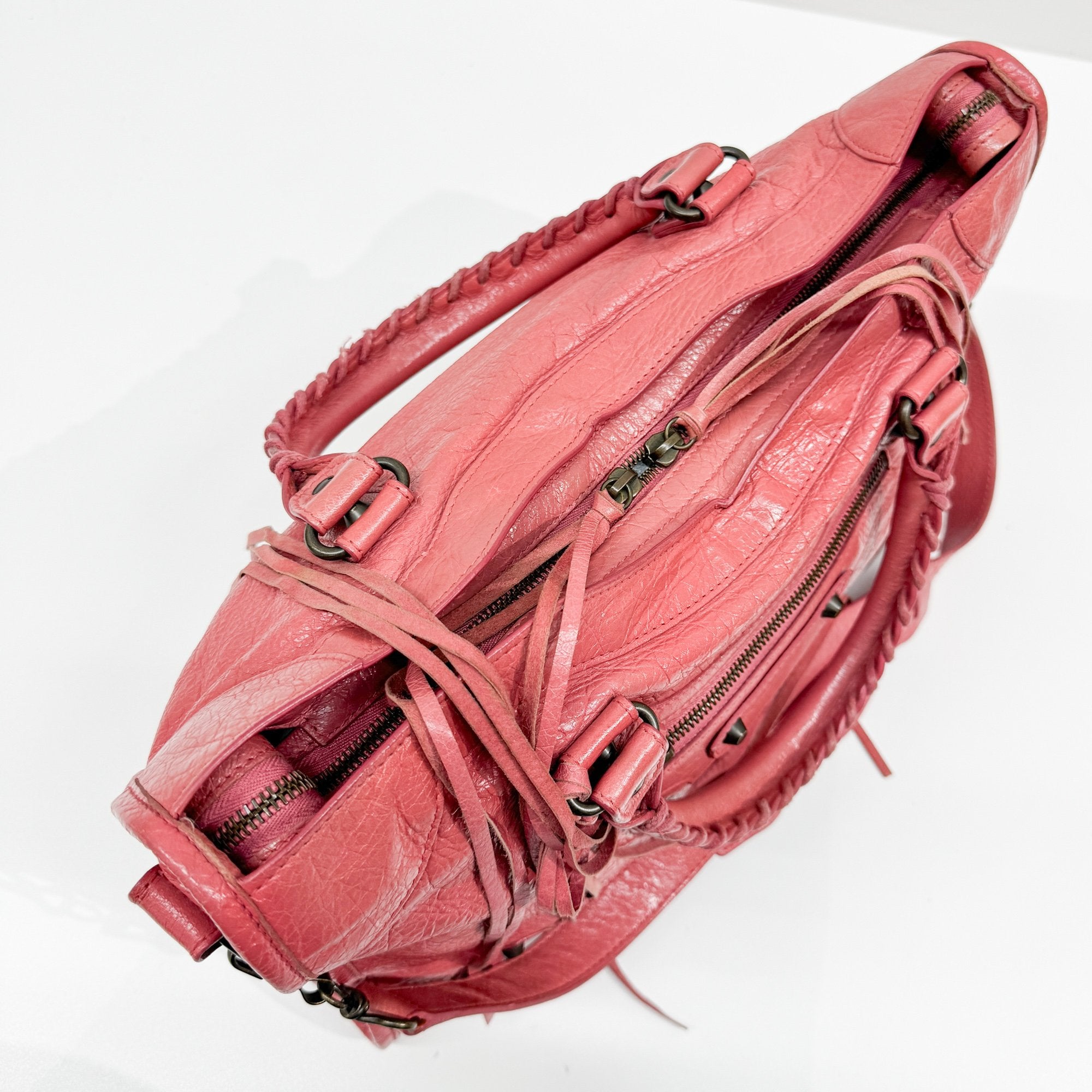 Giant 12 City Pink Leather Two Way Bag