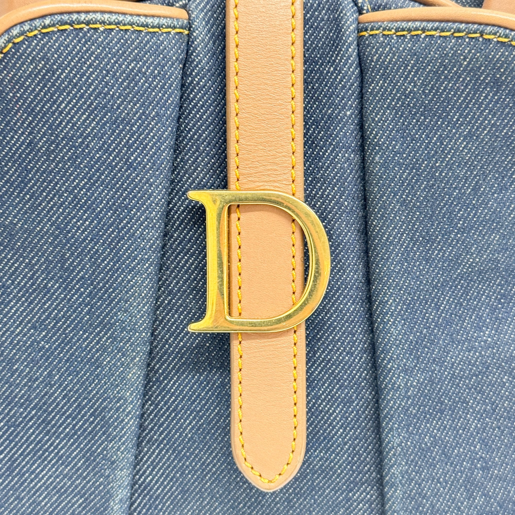 Saddle Bowler Blue Denim Hand Bag