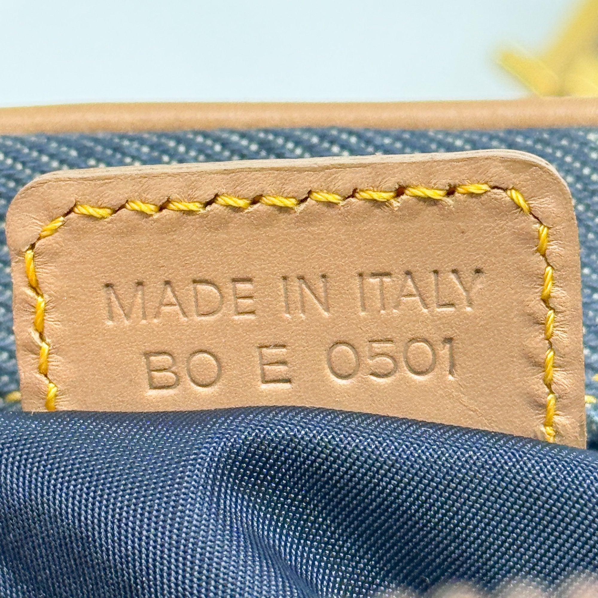 Saddle Bowler Blue Denim Hand Bag