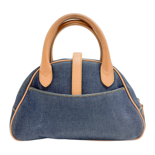 Saddle Bowler Blue Denim Hand Bag