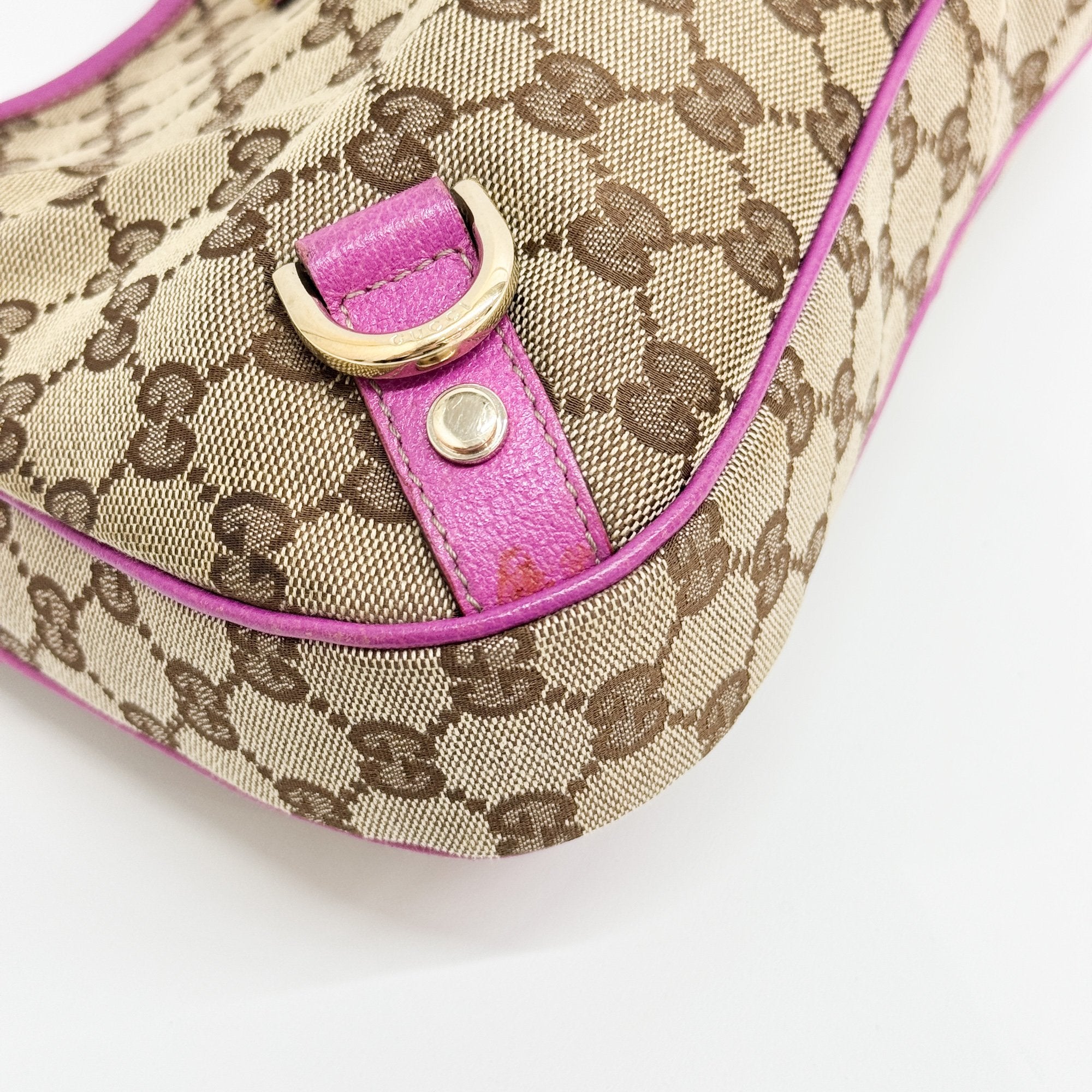 Abbey Brown GG Canvas Shoulder Bag