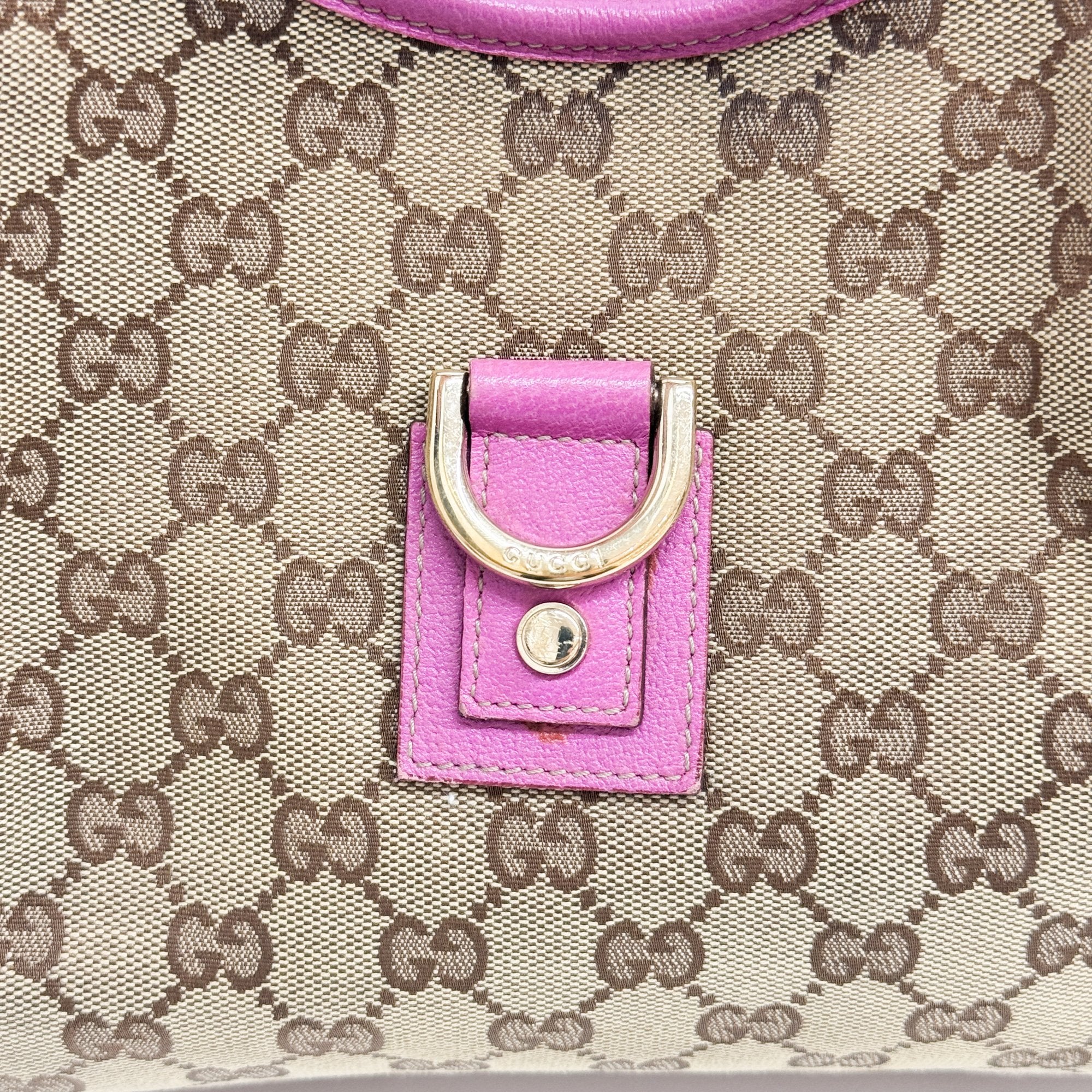 Abbey Brown GG Canvas Shoulder Bag