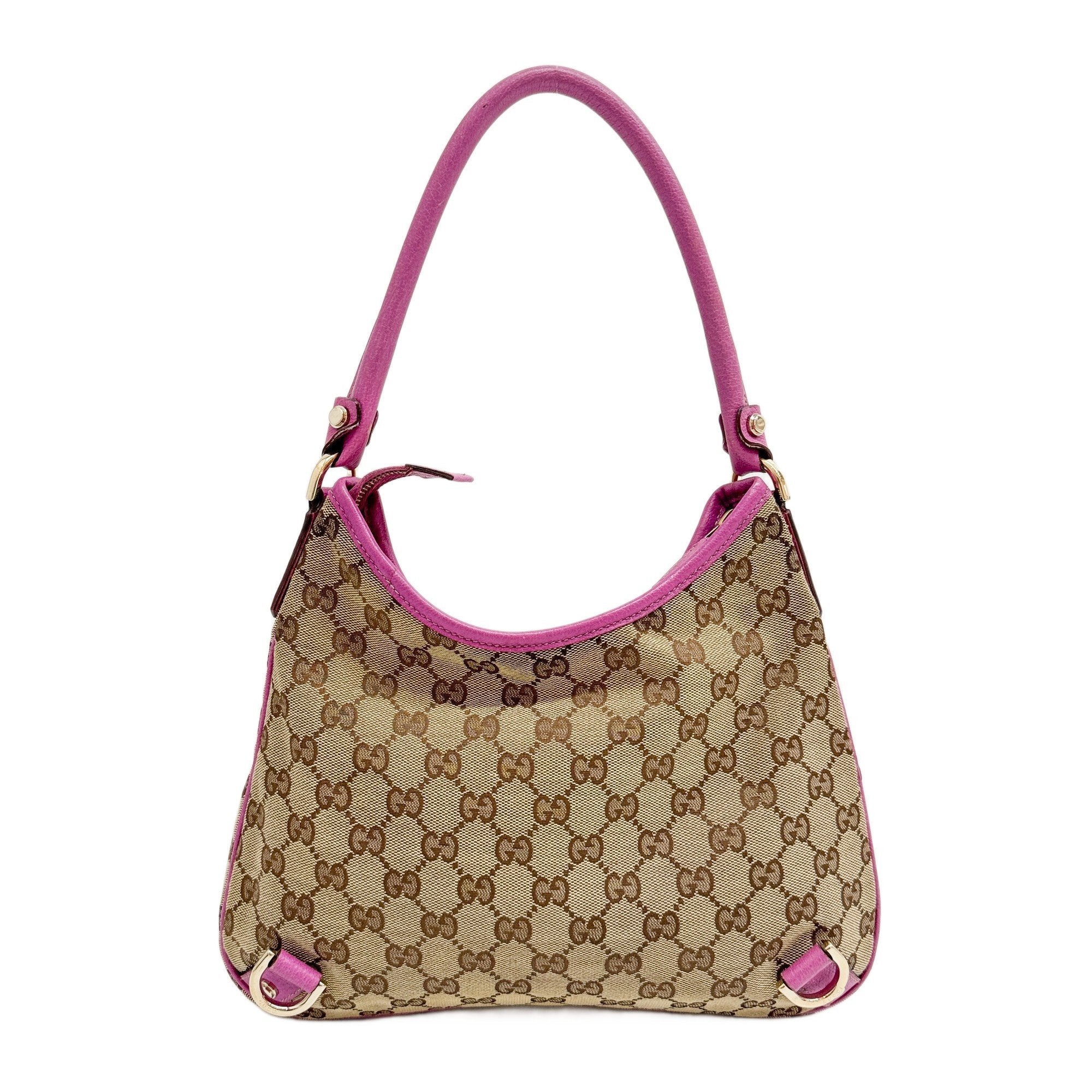 Abbey Brown GG Canvas Shoulder Bag