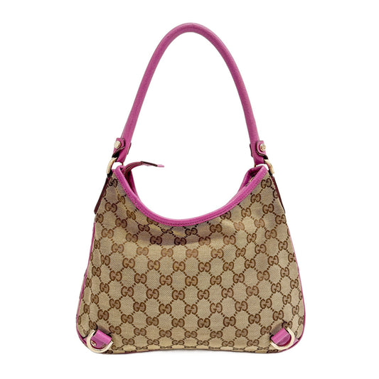 Abbey Brown GG Canvas Shoulder Bag