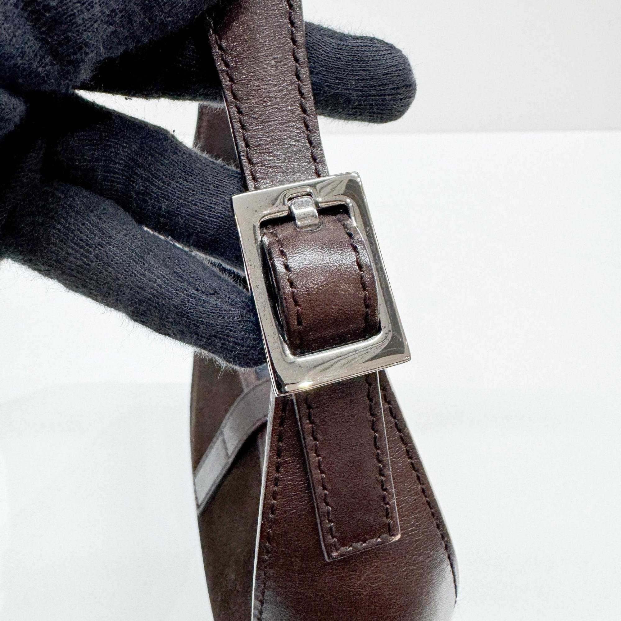 Jackie Brown Suede Shoulder Bag