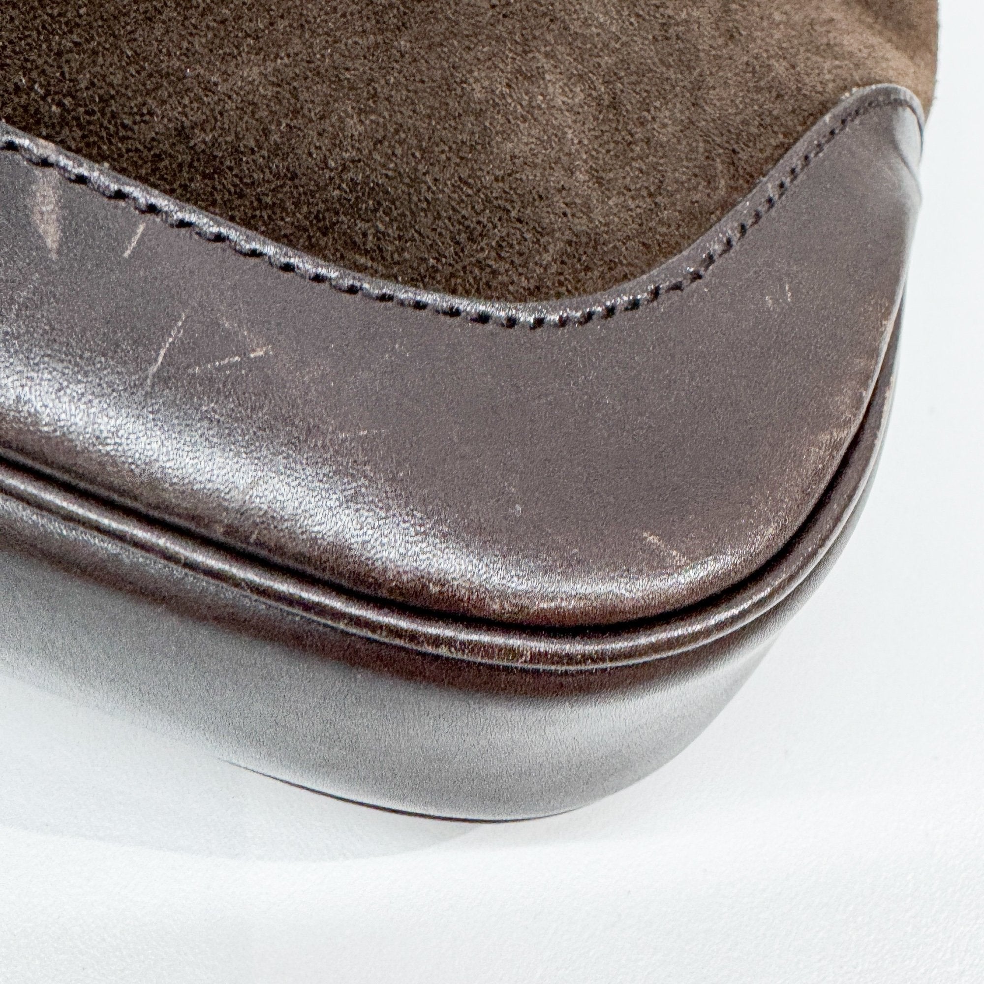 Jackie Brown Suede Shoulder Bag