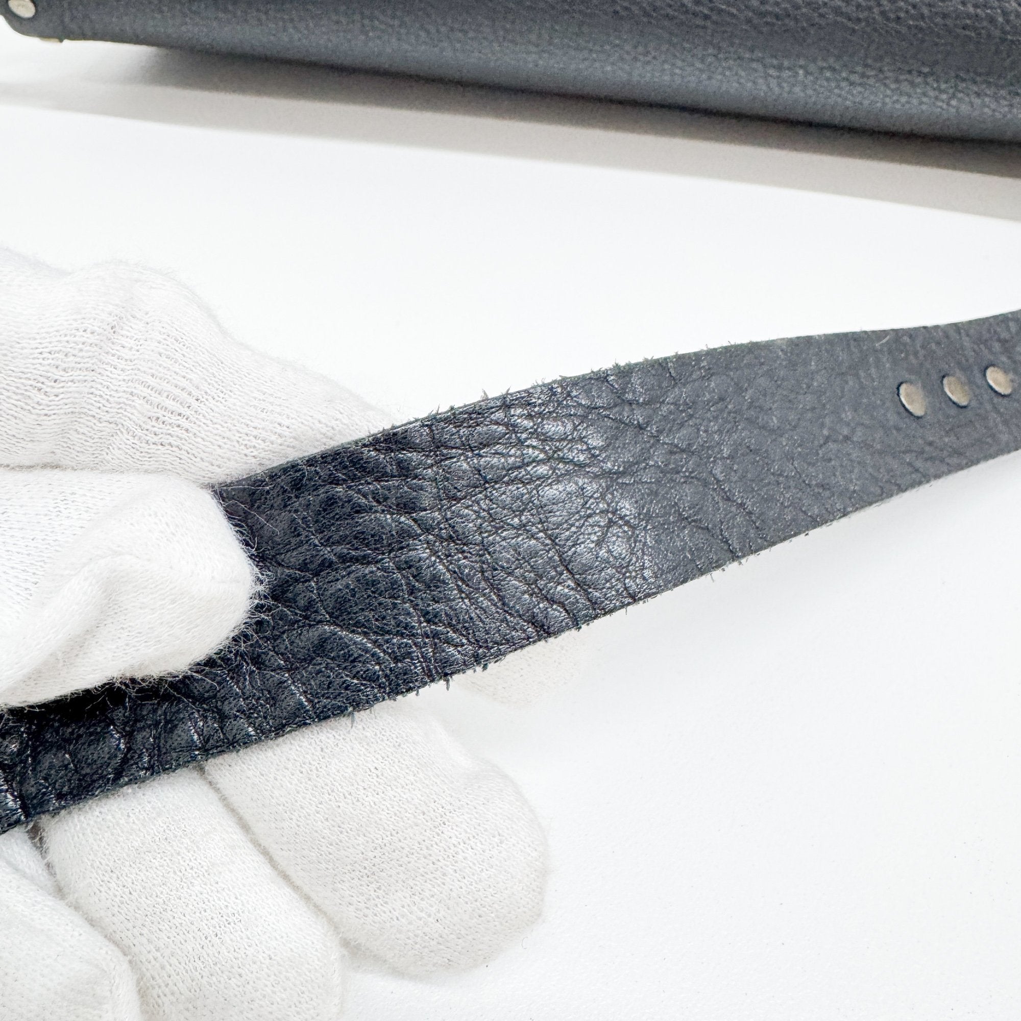 Poulbot Black Leather Shoulder Bag