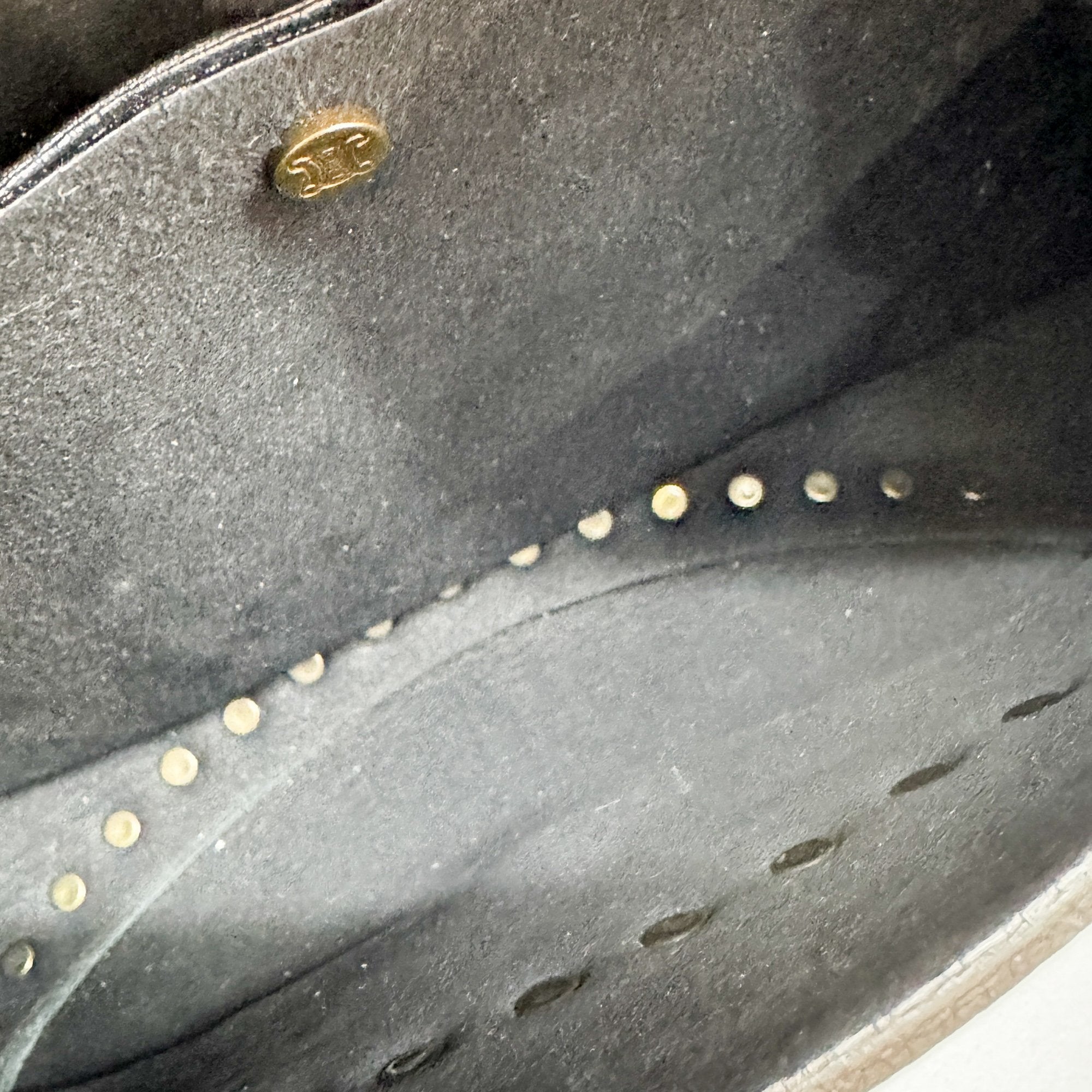 Poulbot Black Leather Shoulder Bag