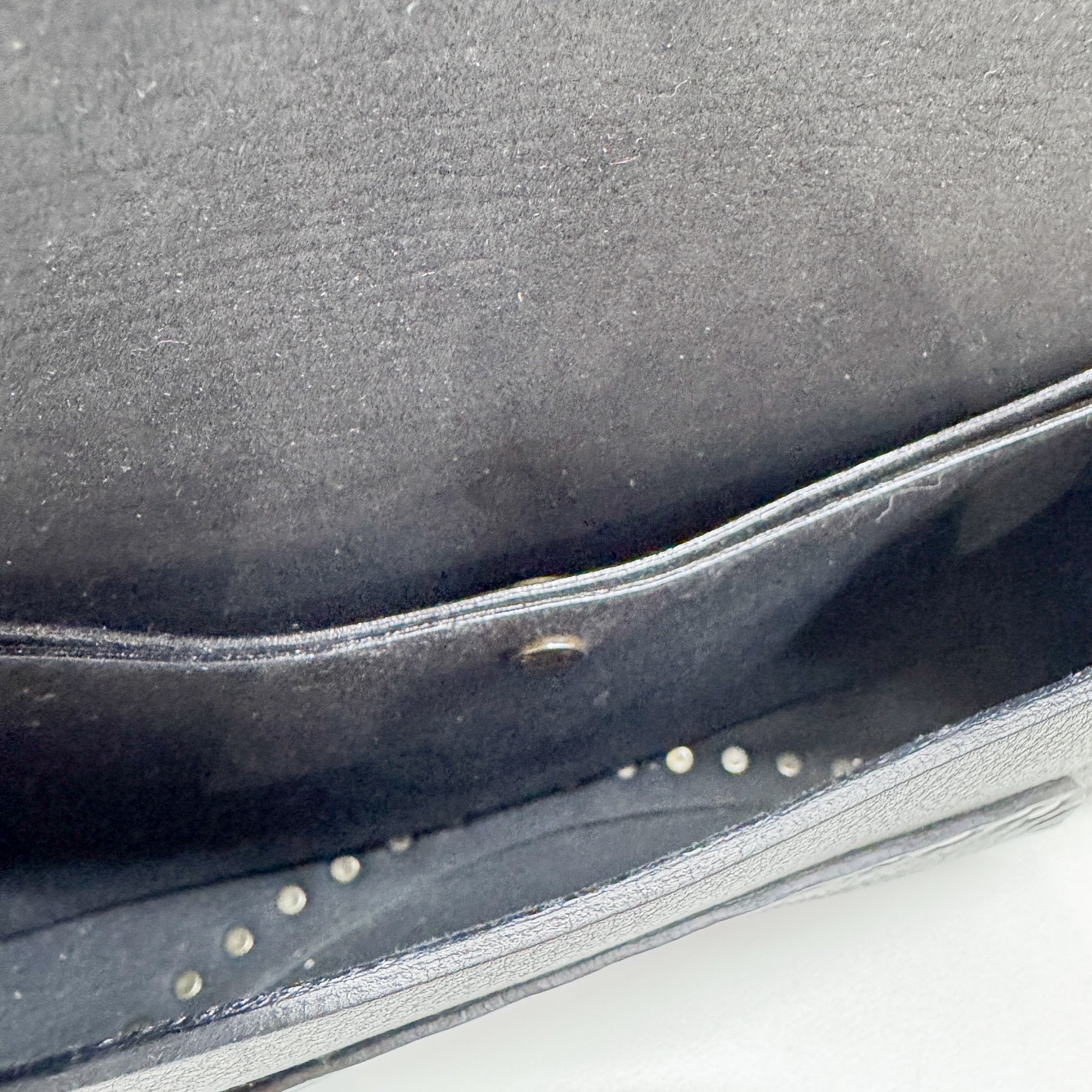 Poulbot Black Leather Shoulder Bag