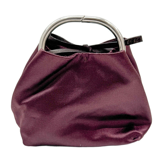 Mora Purple Raso Satin Wrist Bag