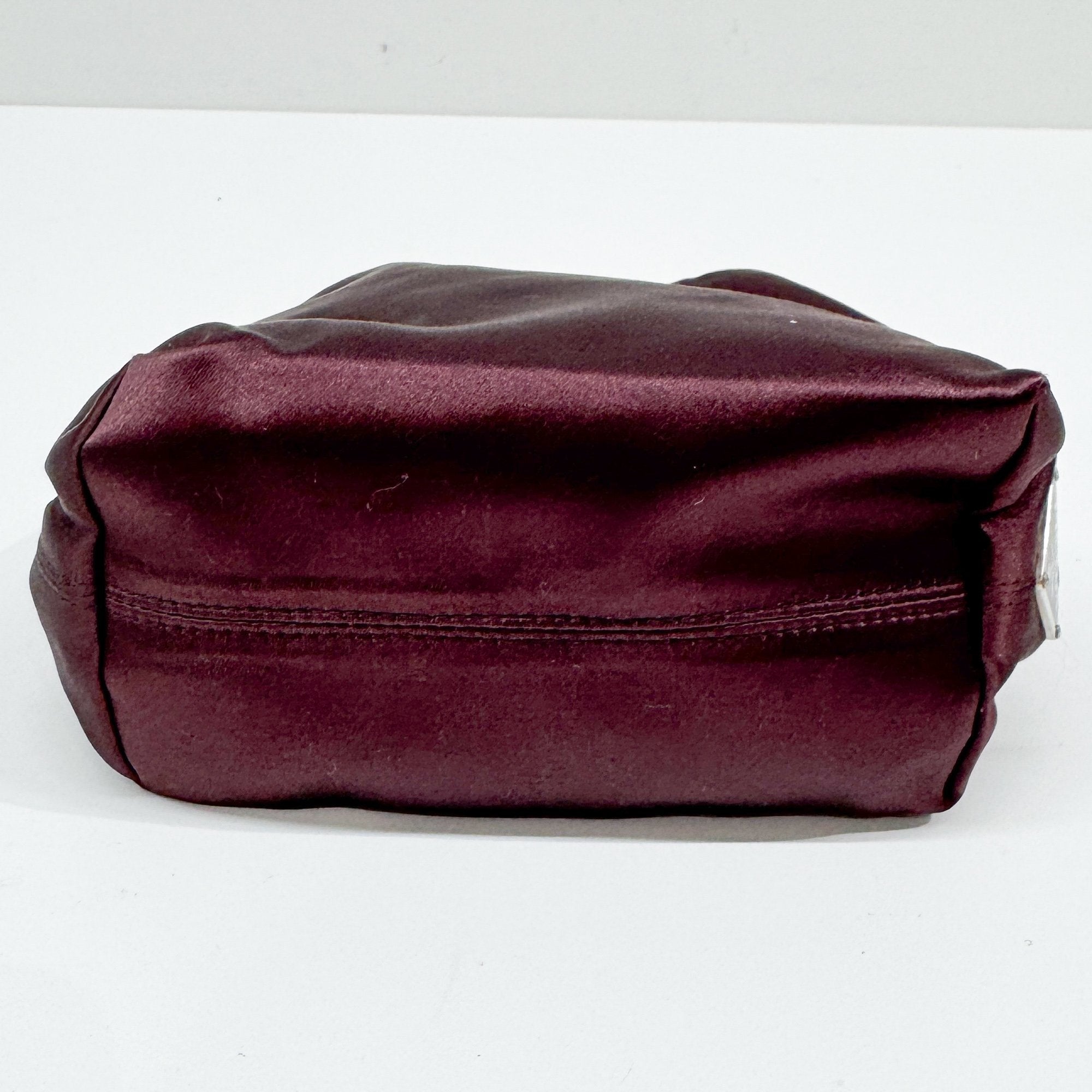 Mora Purple Raso Satin Wrist Bag