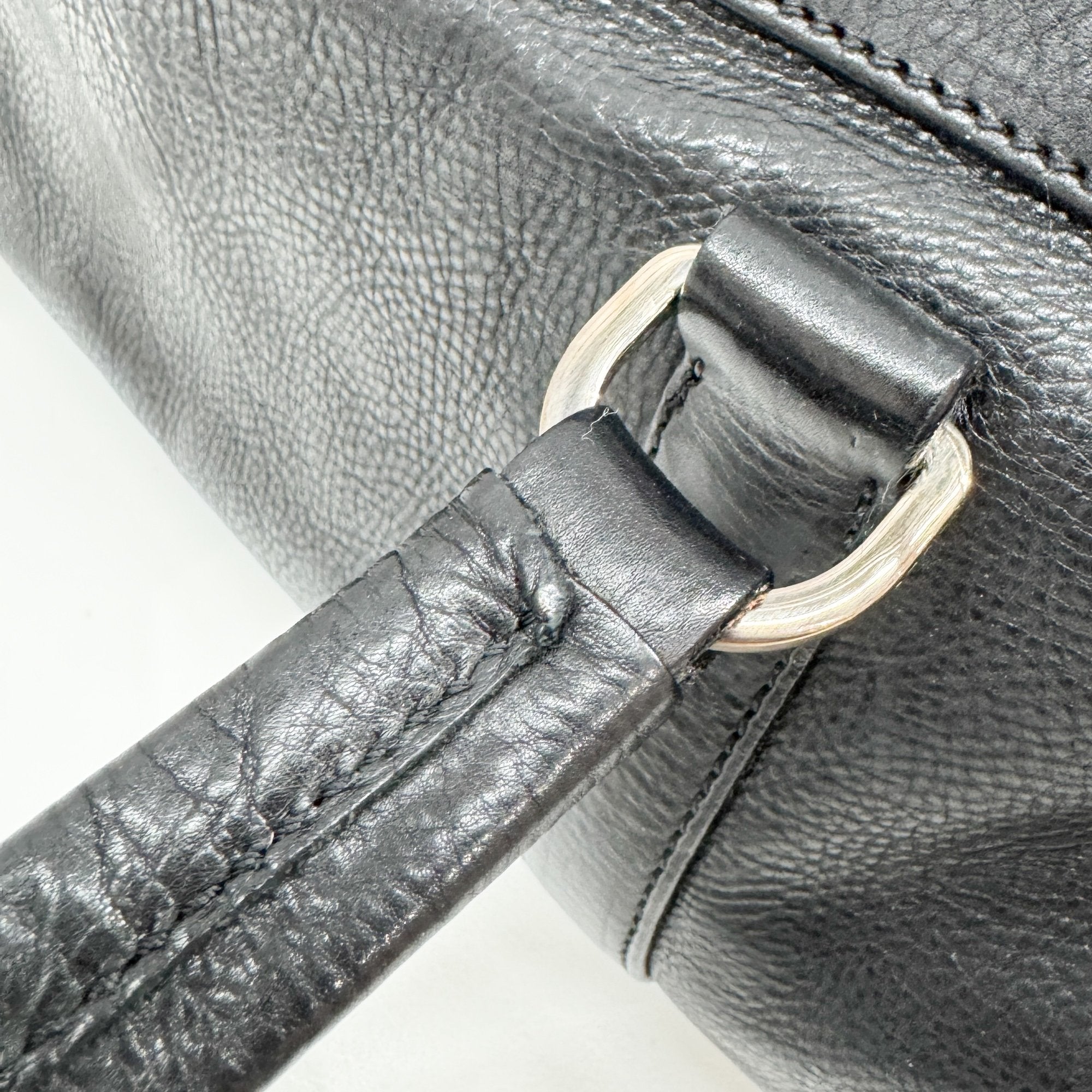 Black Leather Shoulder Bag