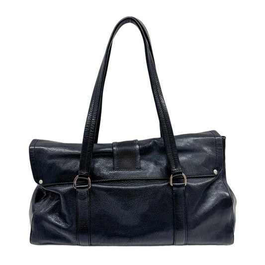 Black Leather Shoulder Bag