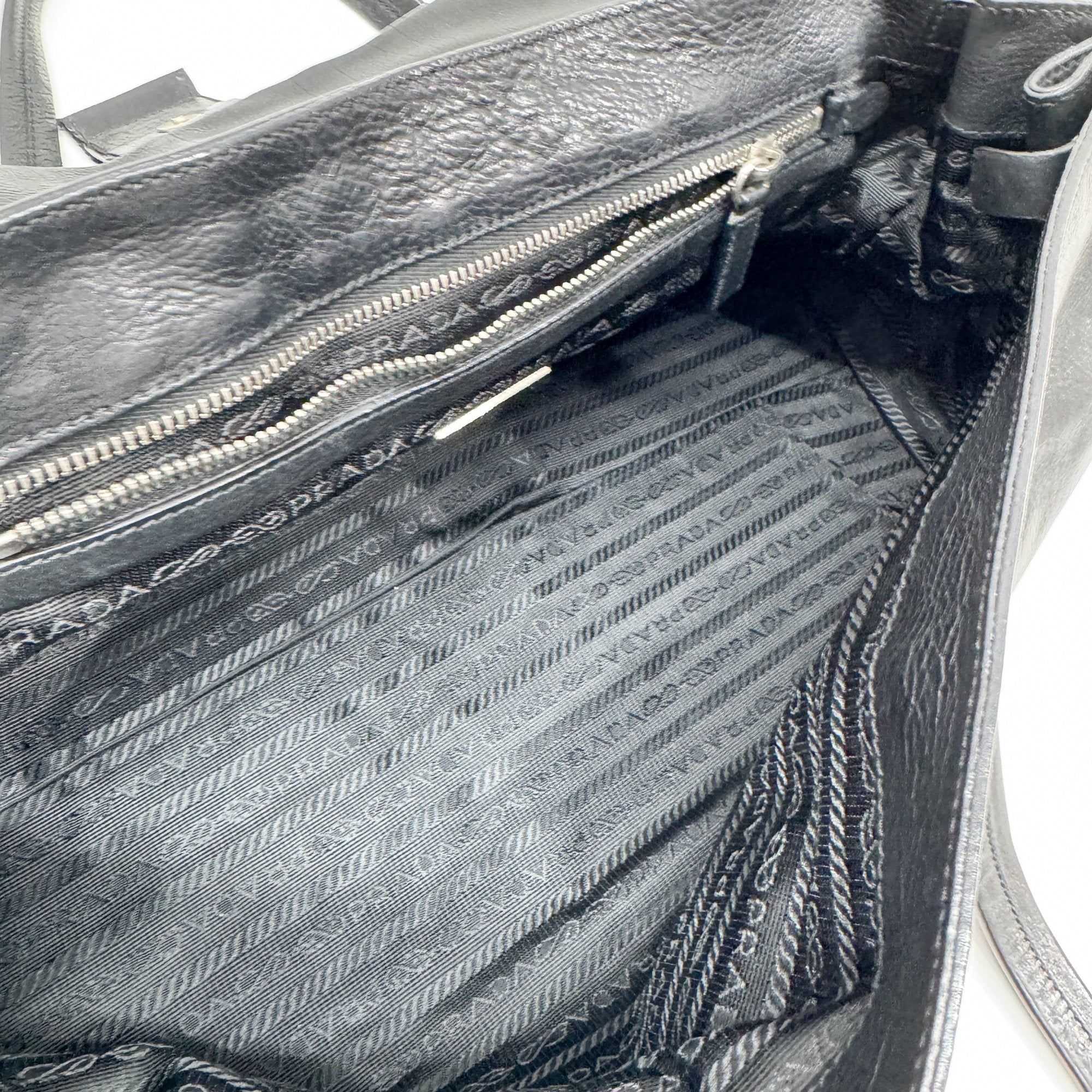 Black Leather Shoulder Bag