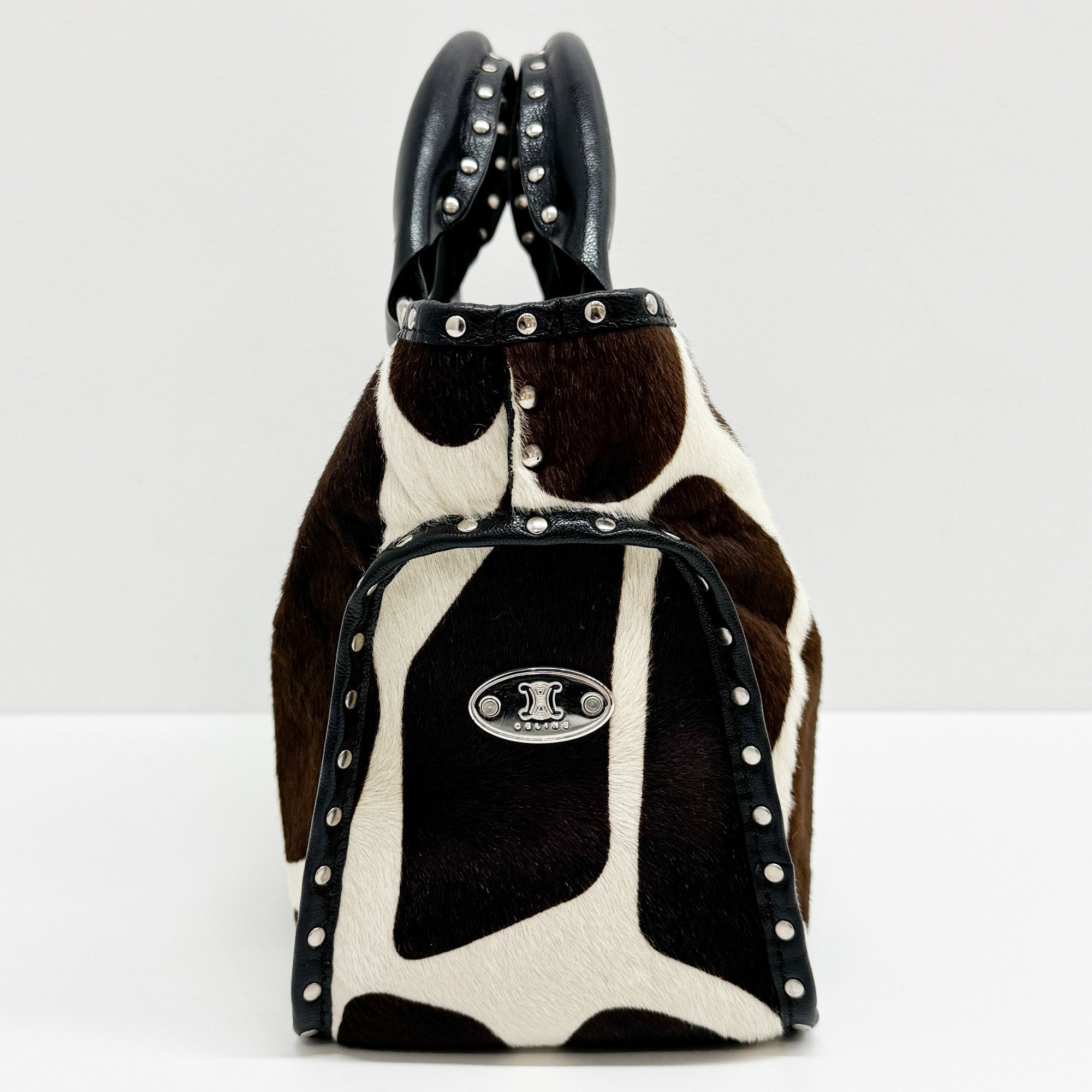 Boogie Giraffe Print Pony Hair Tote Bag