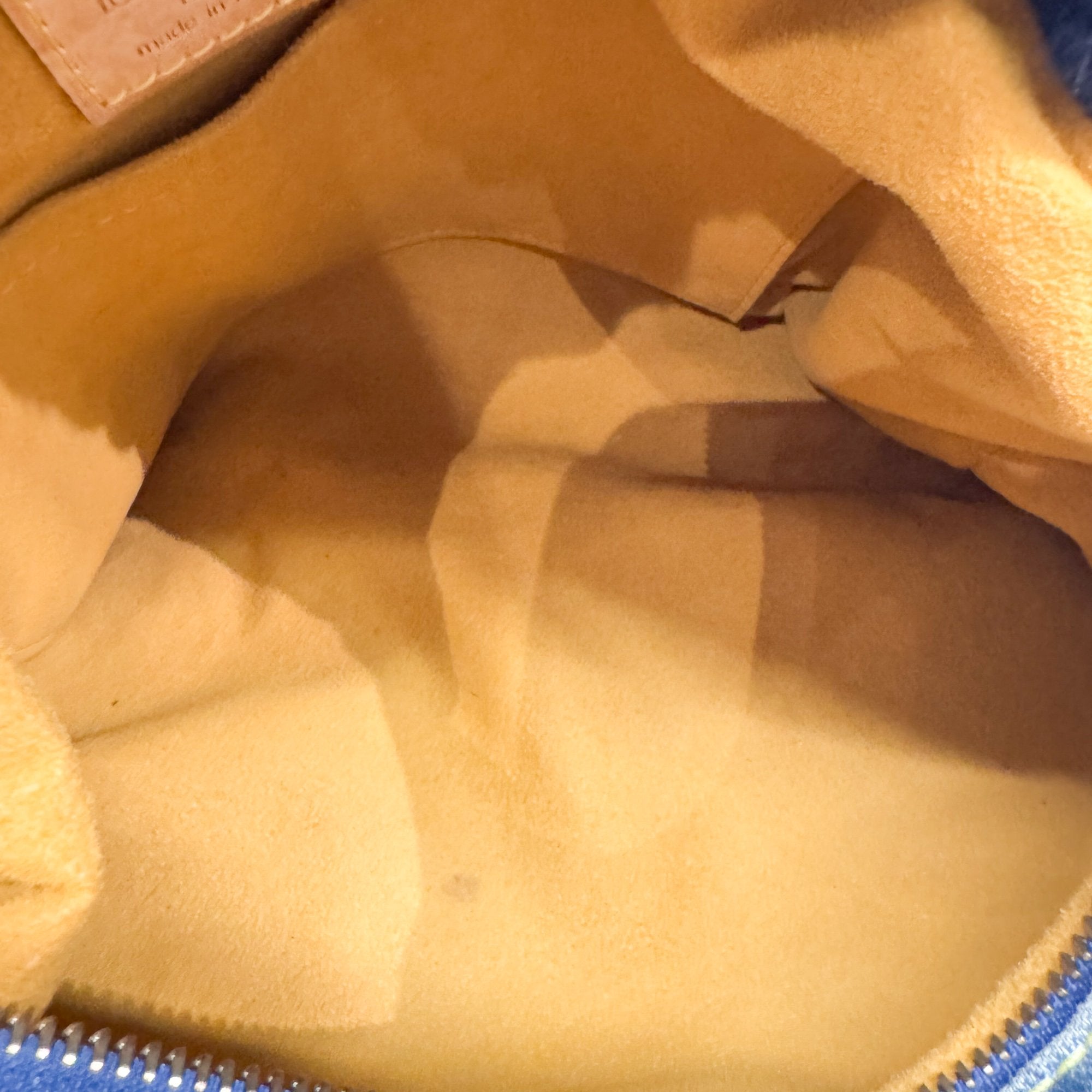 Baggy Monogram PM Blue Denim Shoulder Bag