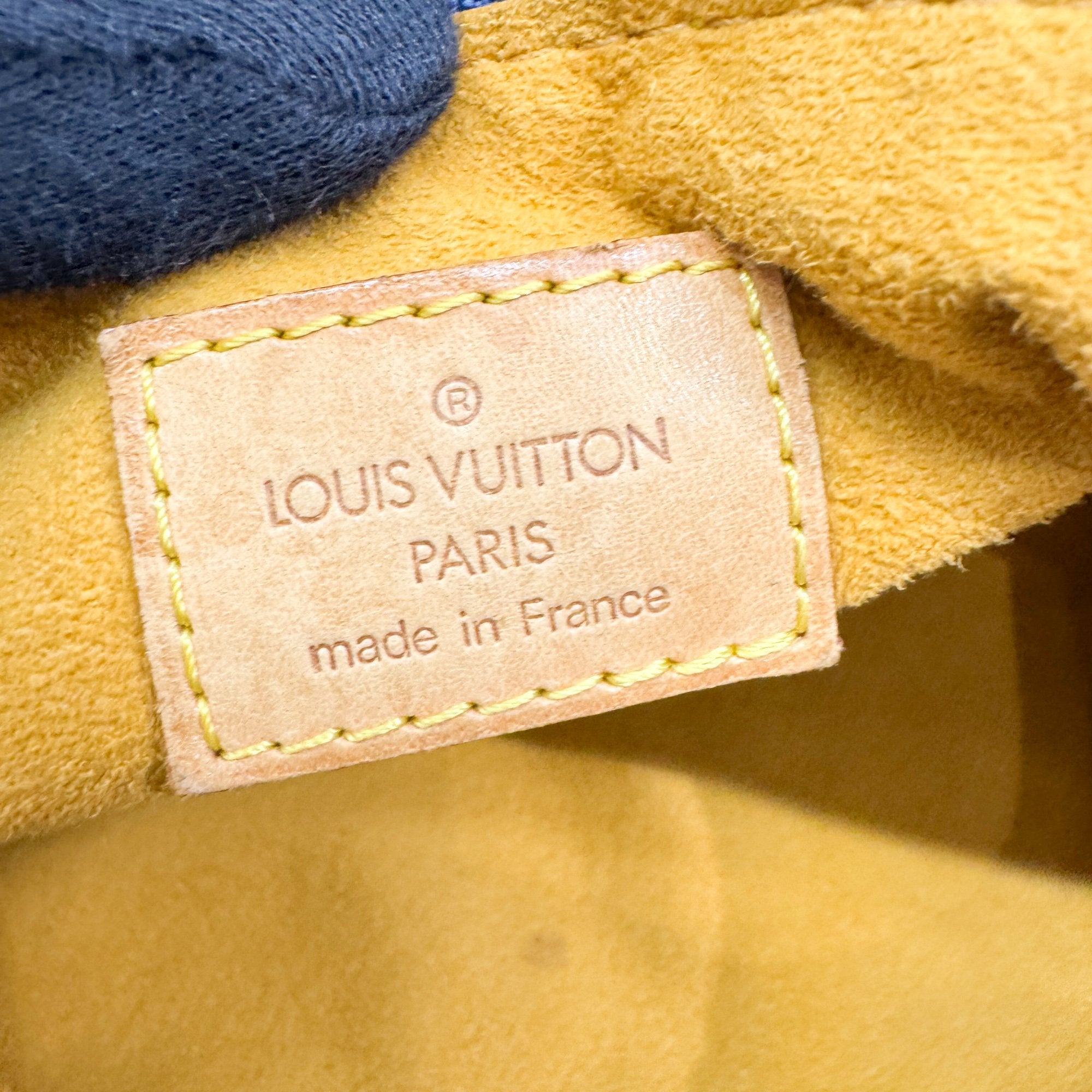 Baggy Monogram PM Blue Denim Shoulder Bag