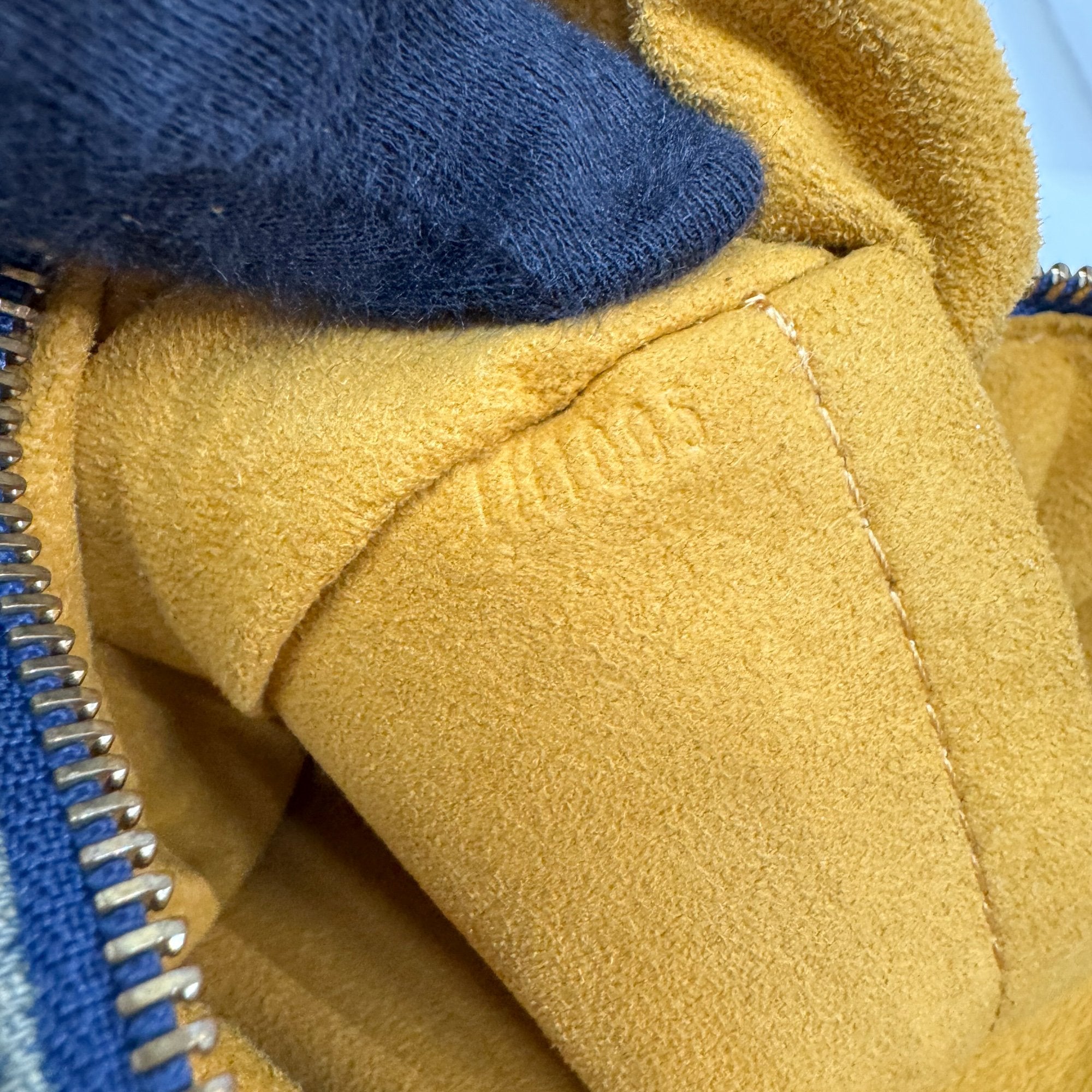 Baggy Monogram PM Blue Denim Shoulder Bag