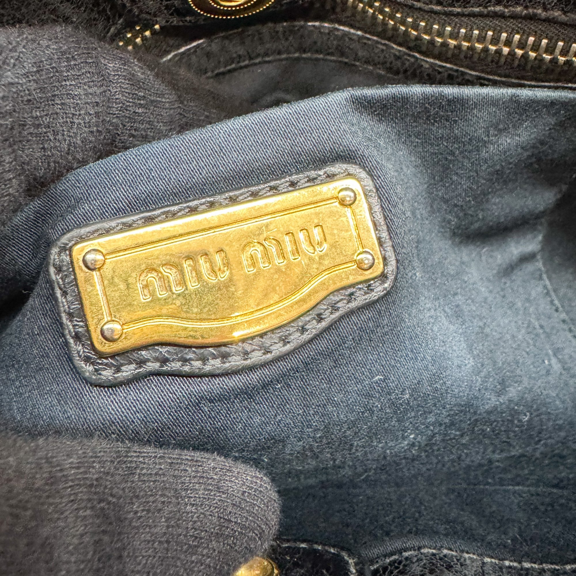 Vitello Black Leather Two Way Bag