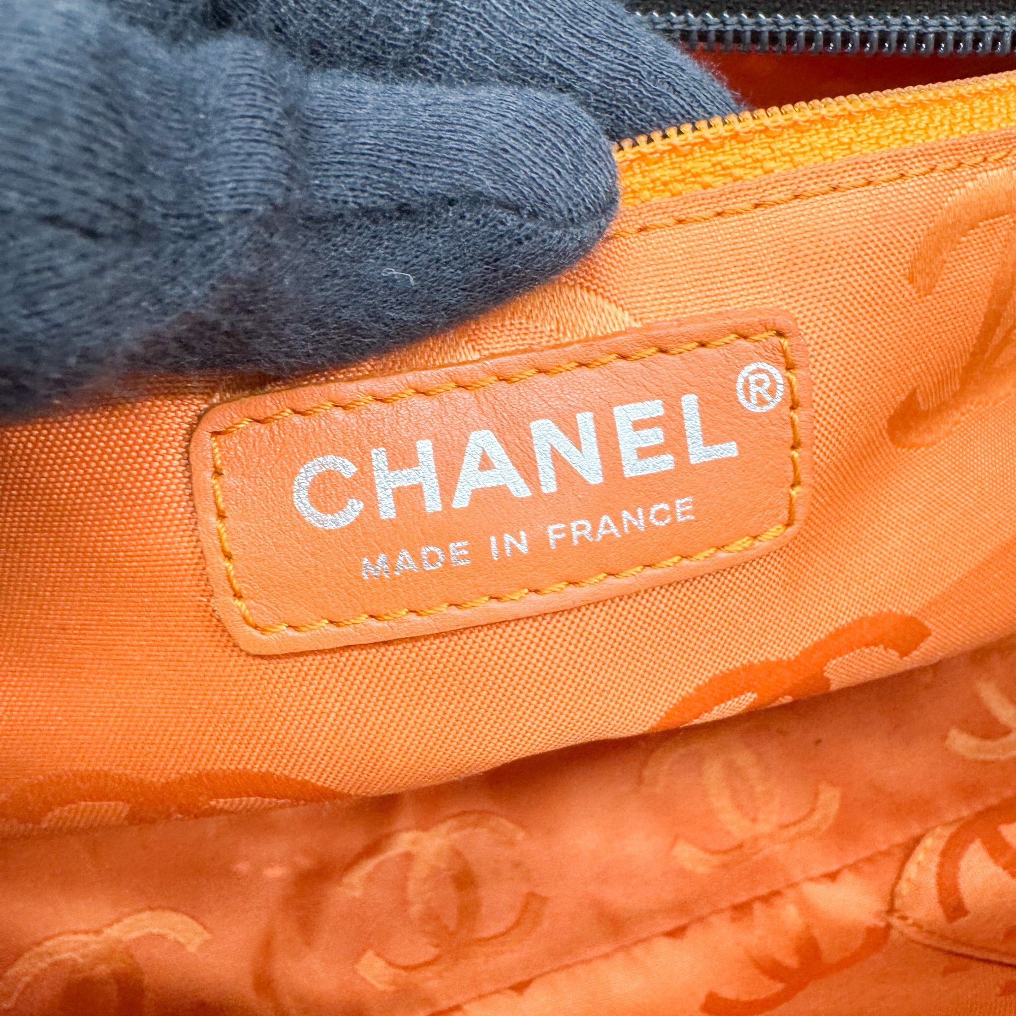 Cambon Brown Quilted Lambskin Shoulder Bag