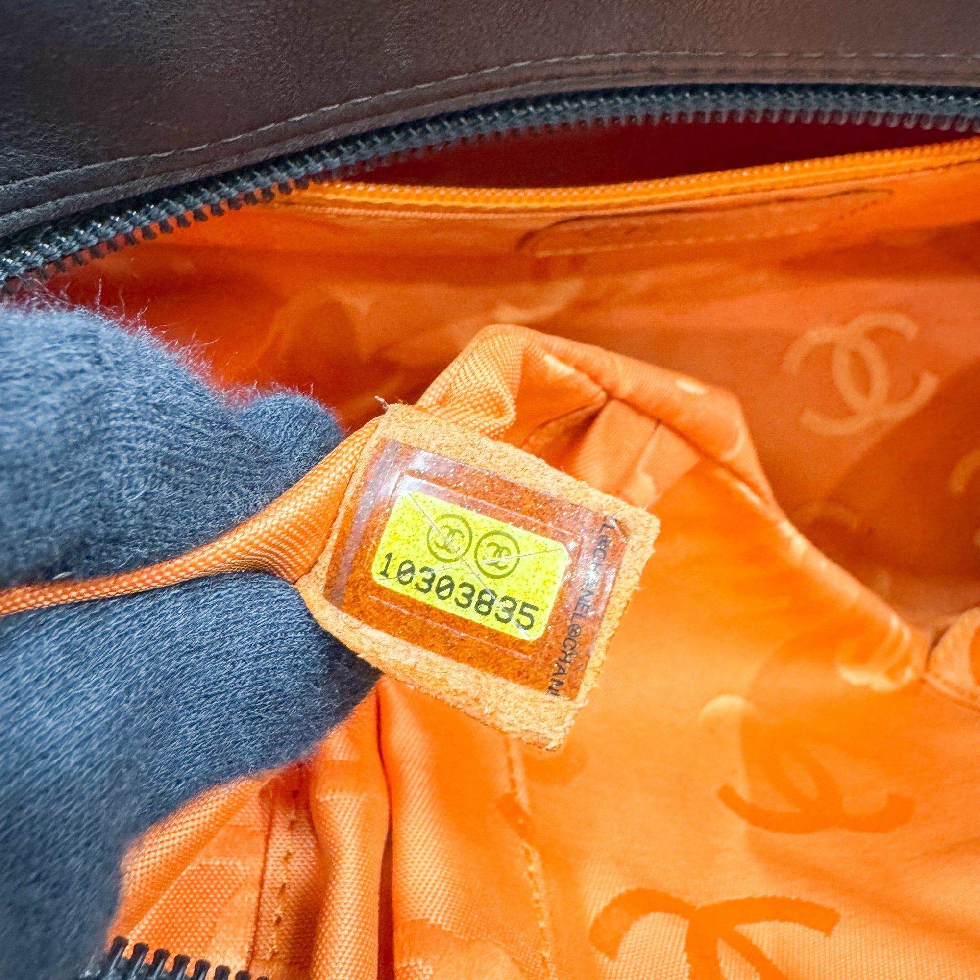 Cambon Brown Quilted Lambskin Shoulder Bag