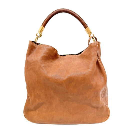 Roady Brown Leather Hobo Baf
