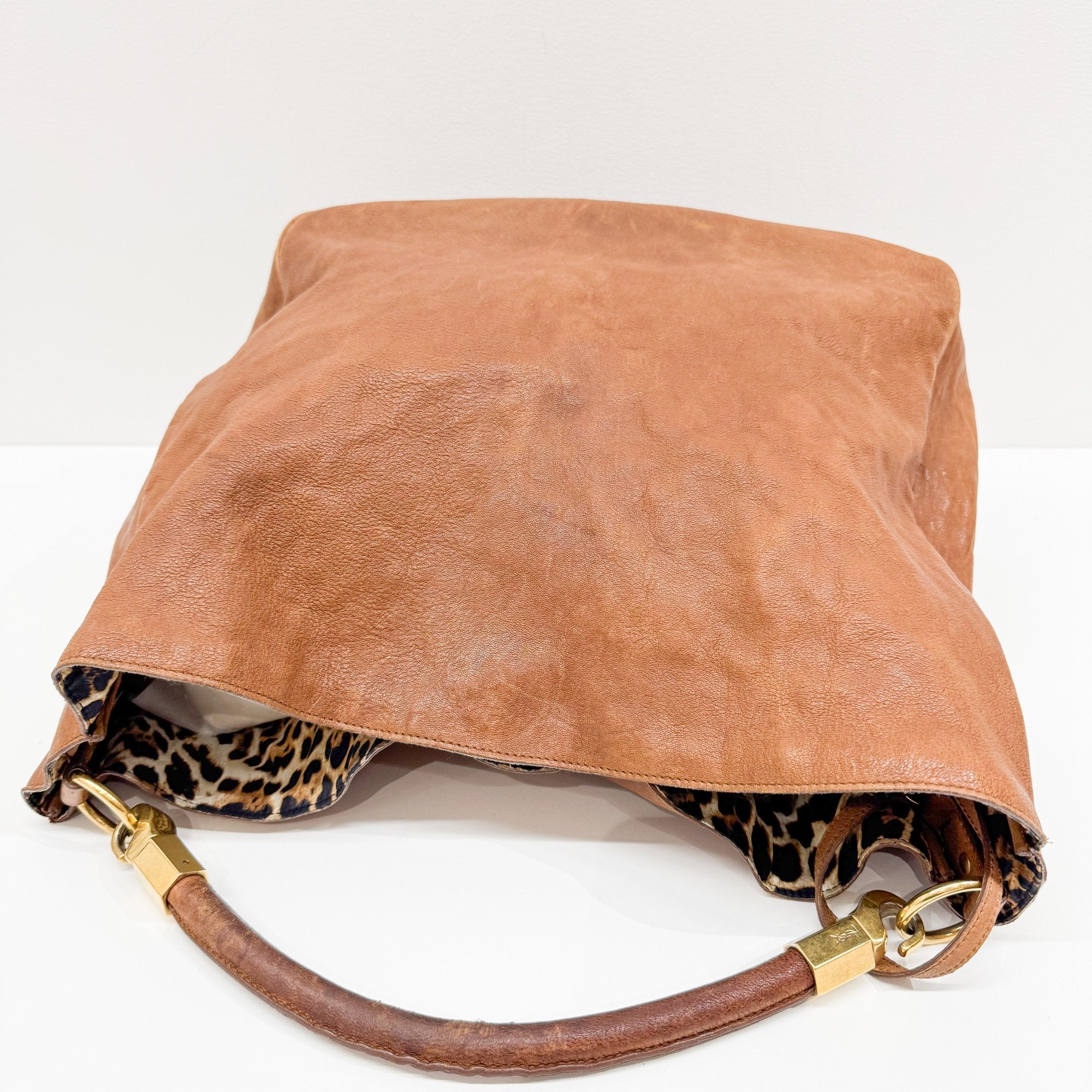 Roady Brown Leather Hobo Baf