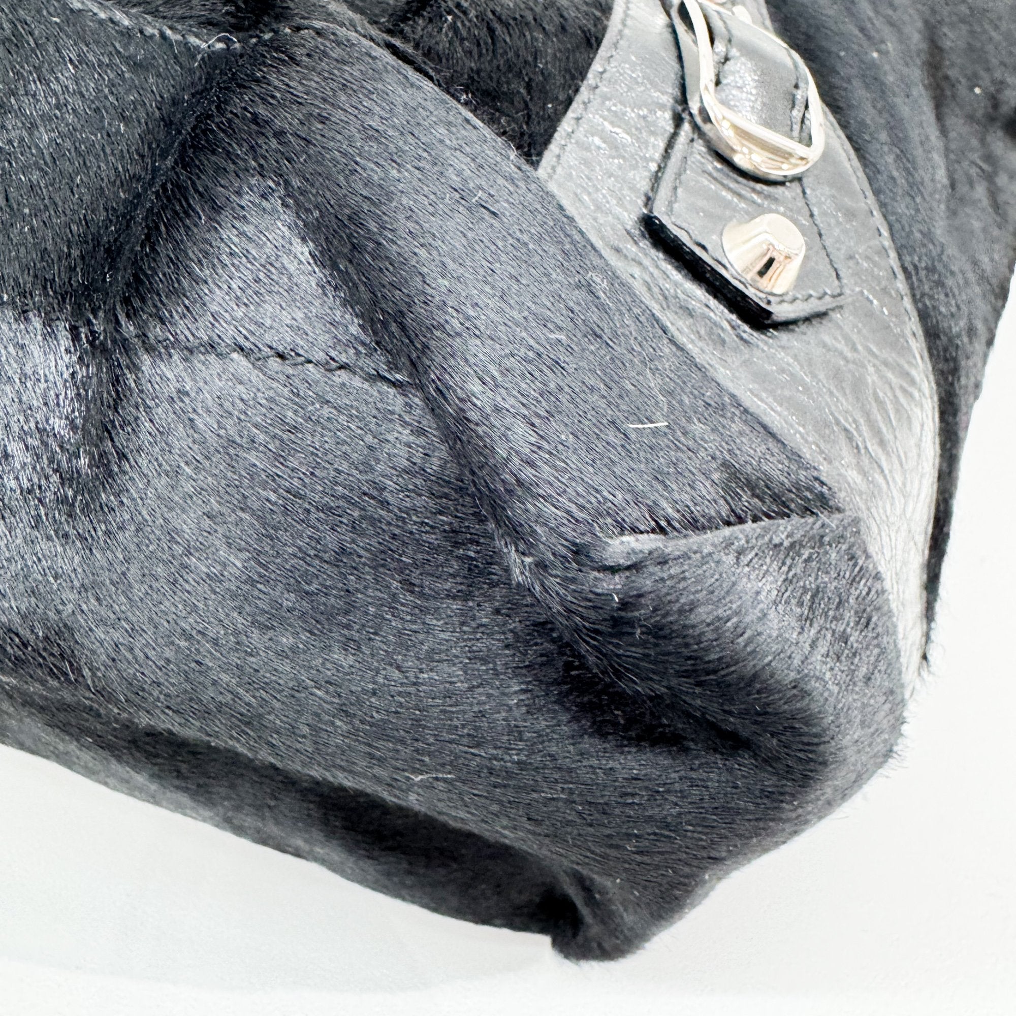 Day Black Pony Hair Shoulder Bag