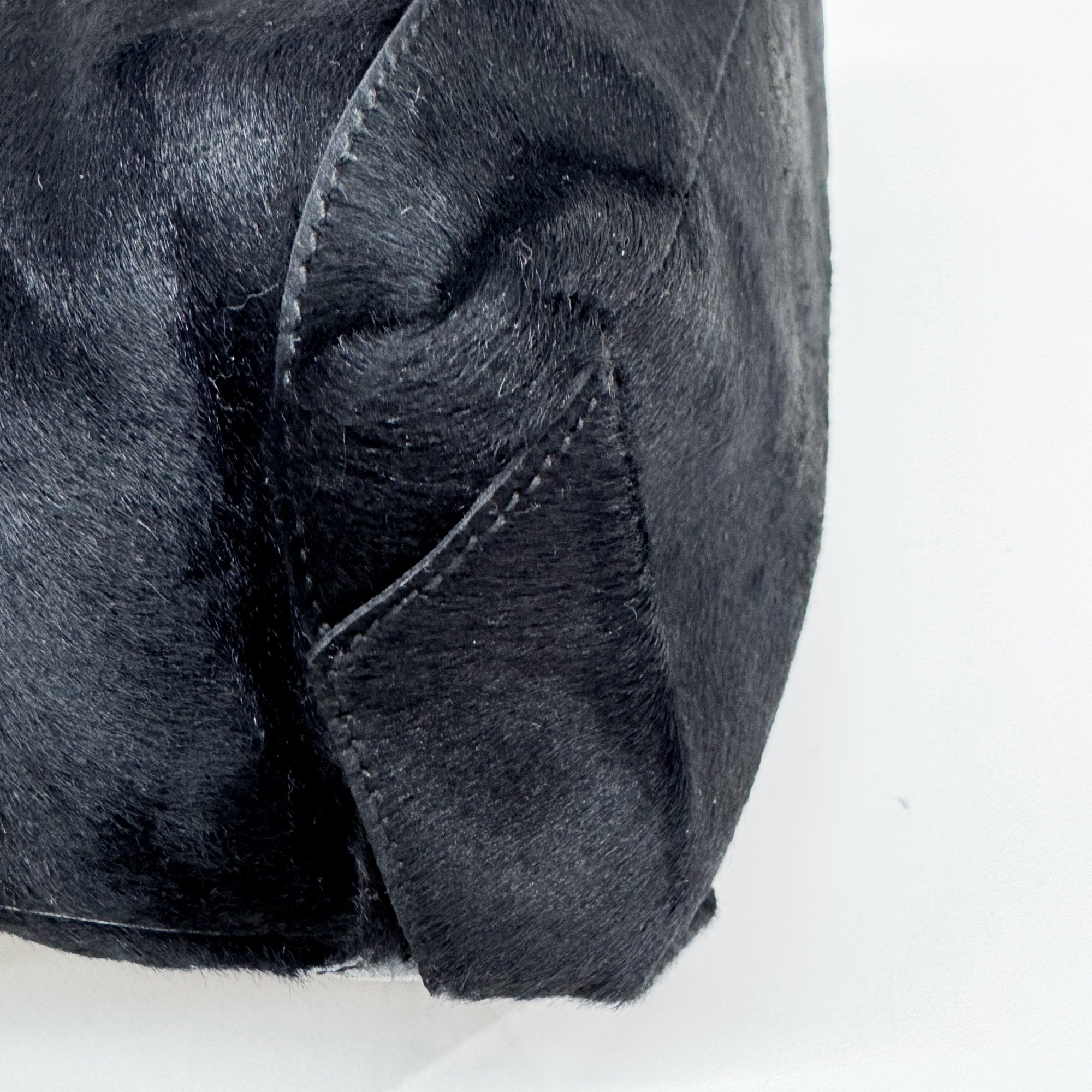 Day Black Pony Hair Shoulder Bag