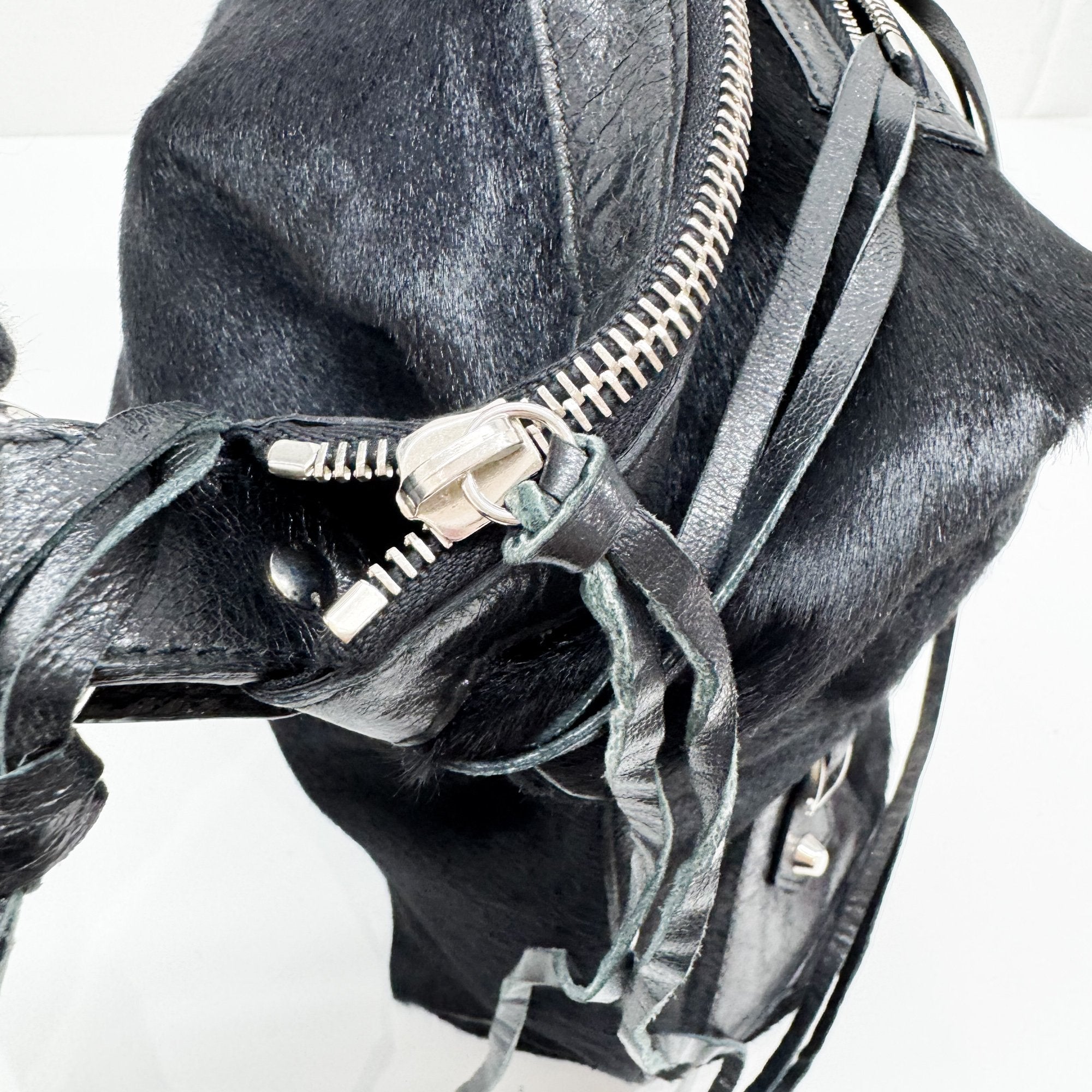 Day Black Pony Hair Shoulder Bag