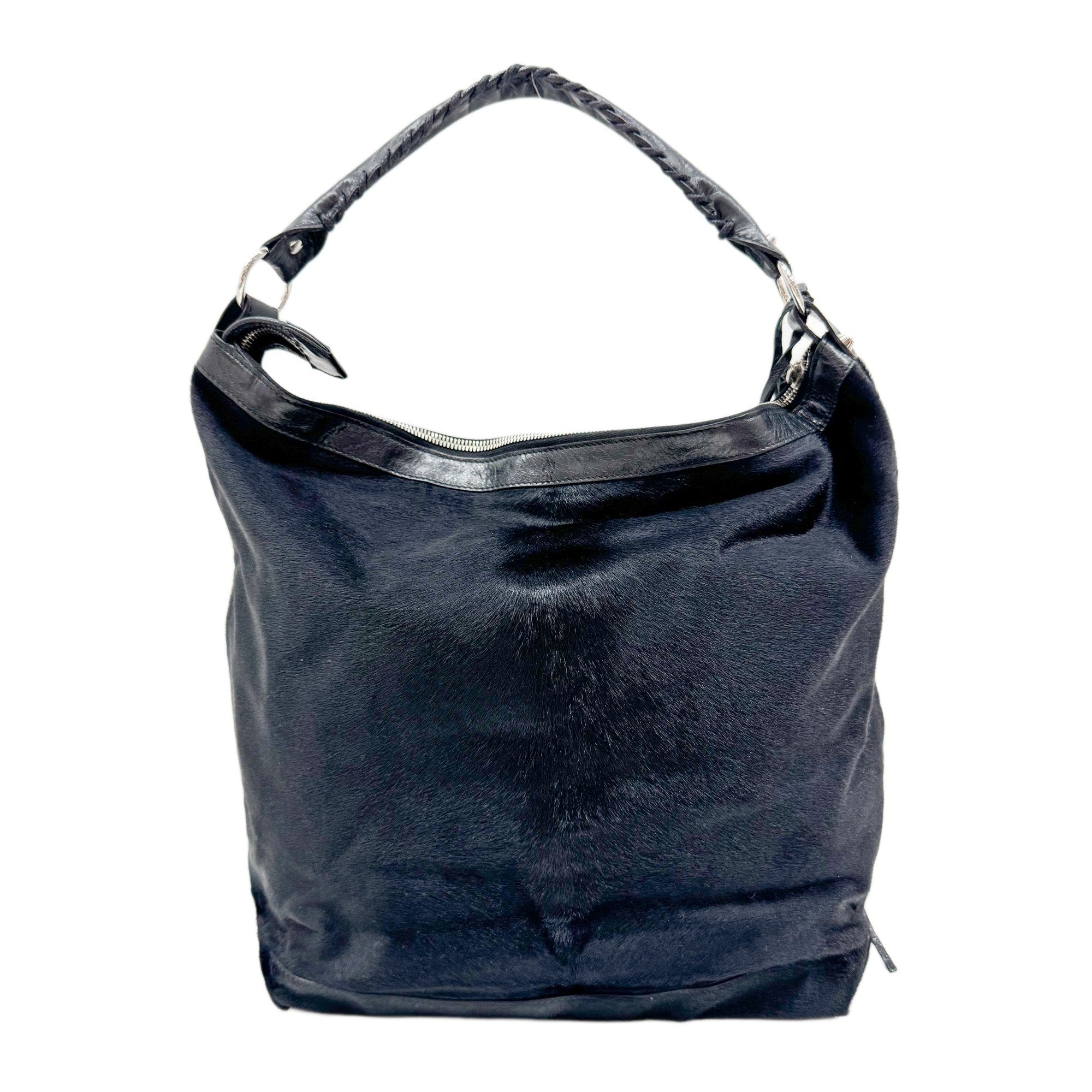Day Black Pony Hair Shoulder Bag
