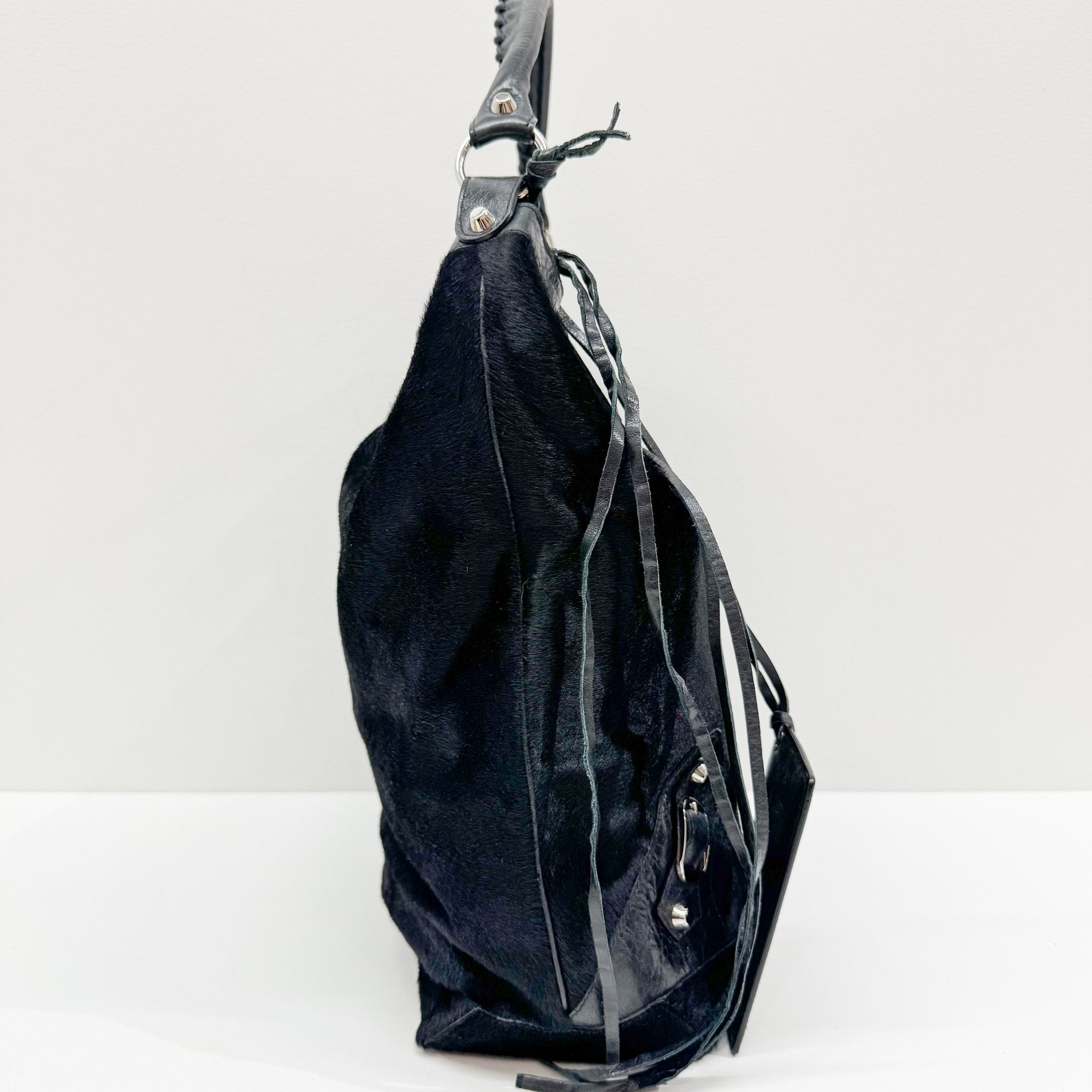 Day Black Pony Hair Shoulder Bag