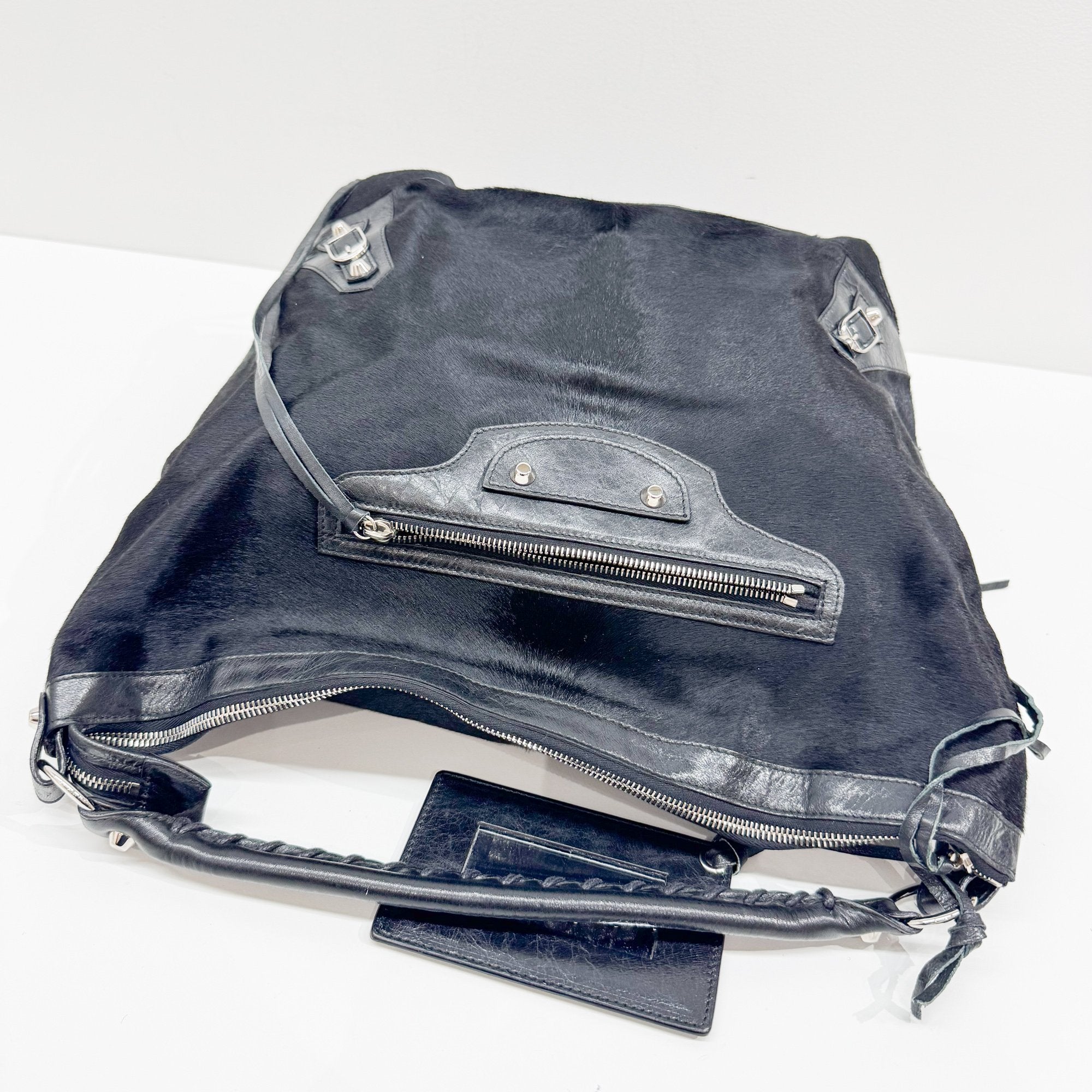 Day Black Pony Hair Shoulder Bag