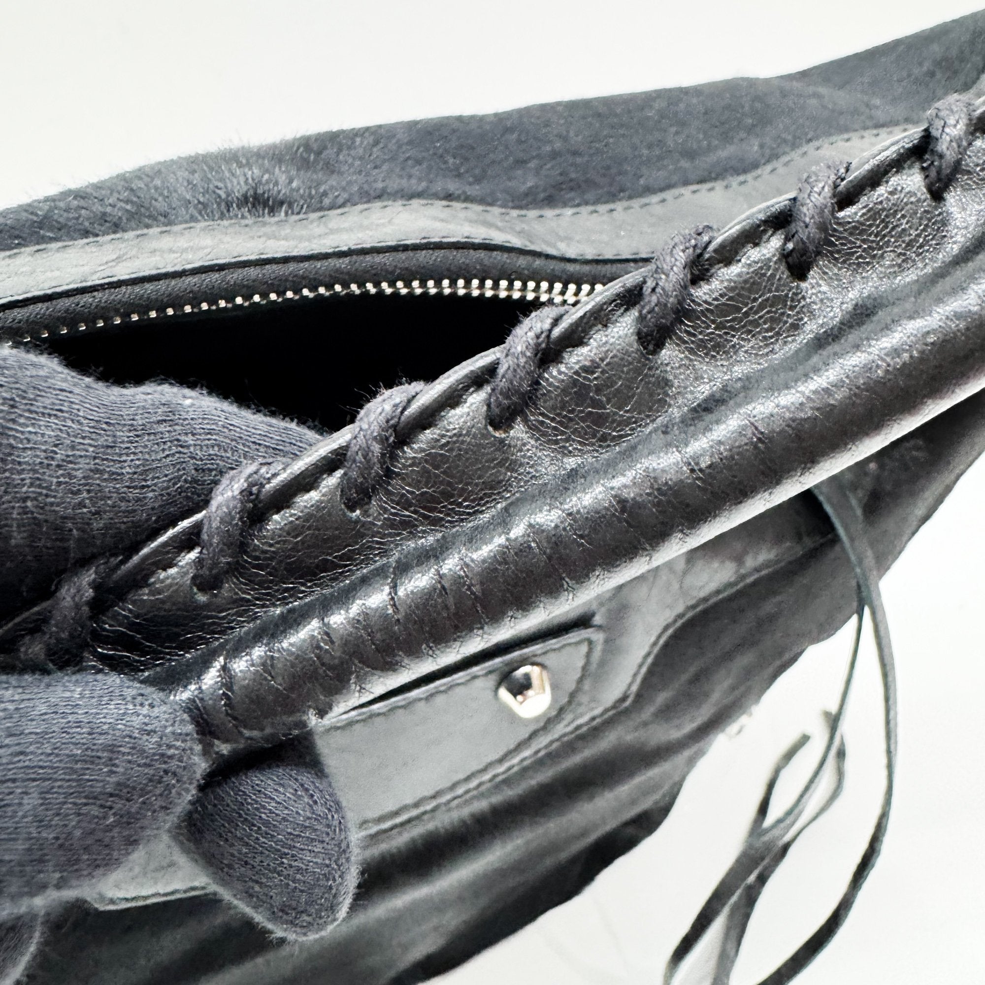 Day Black Pony Hair Shoulder Bag