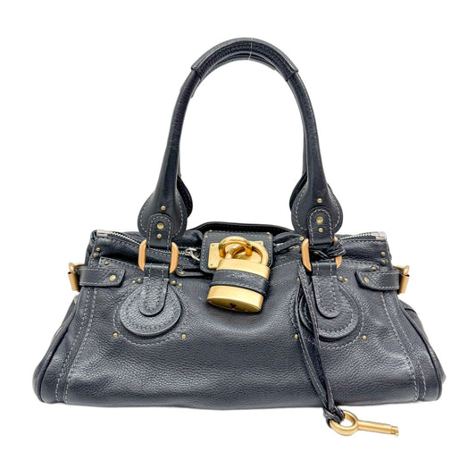 Paddington Black Leather Shoulder Bag