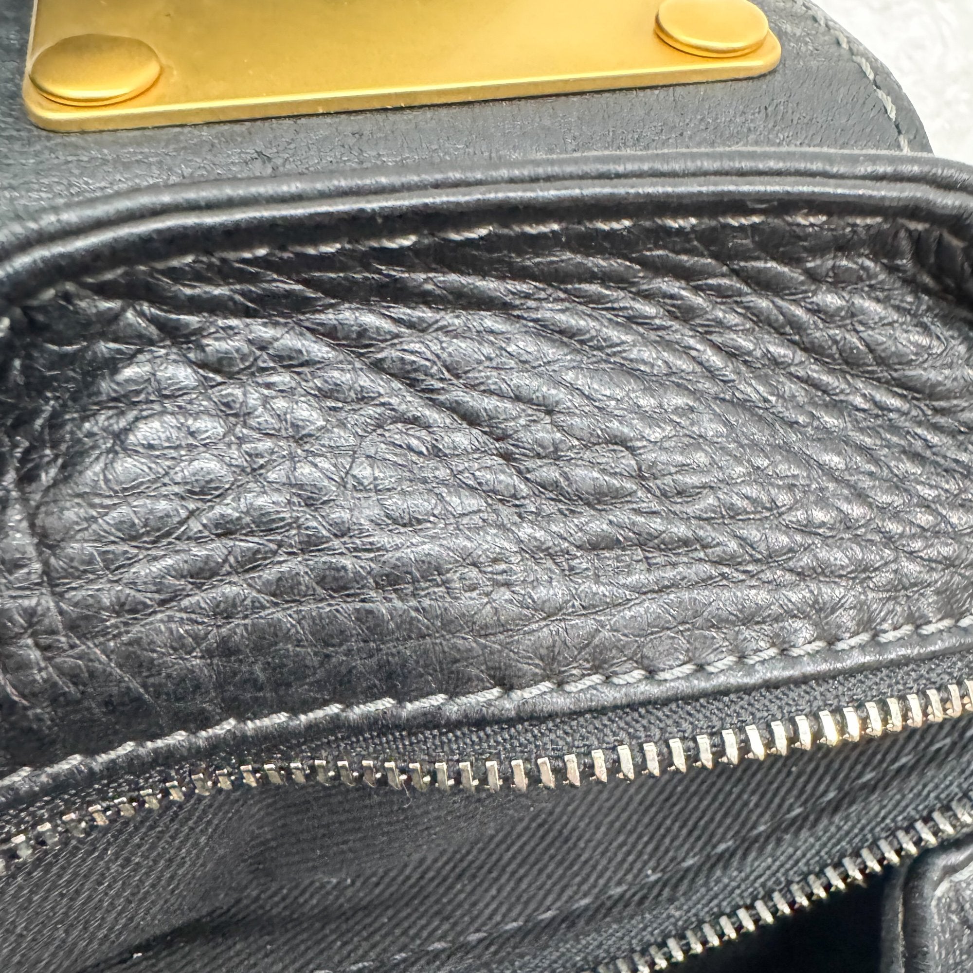 Paddington Black Leather Shoulder Bag