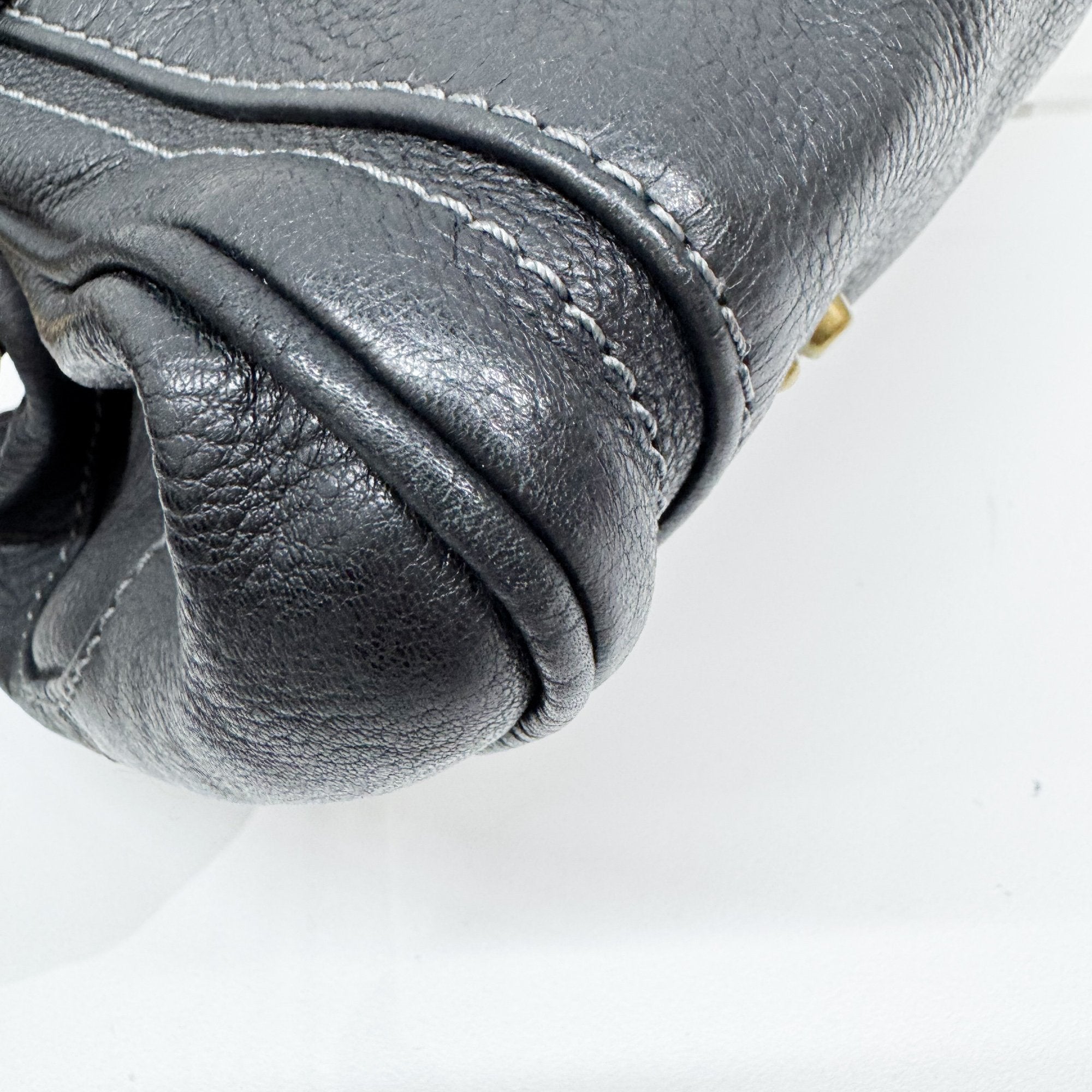 Paddington Black Leather Shoulder Bag