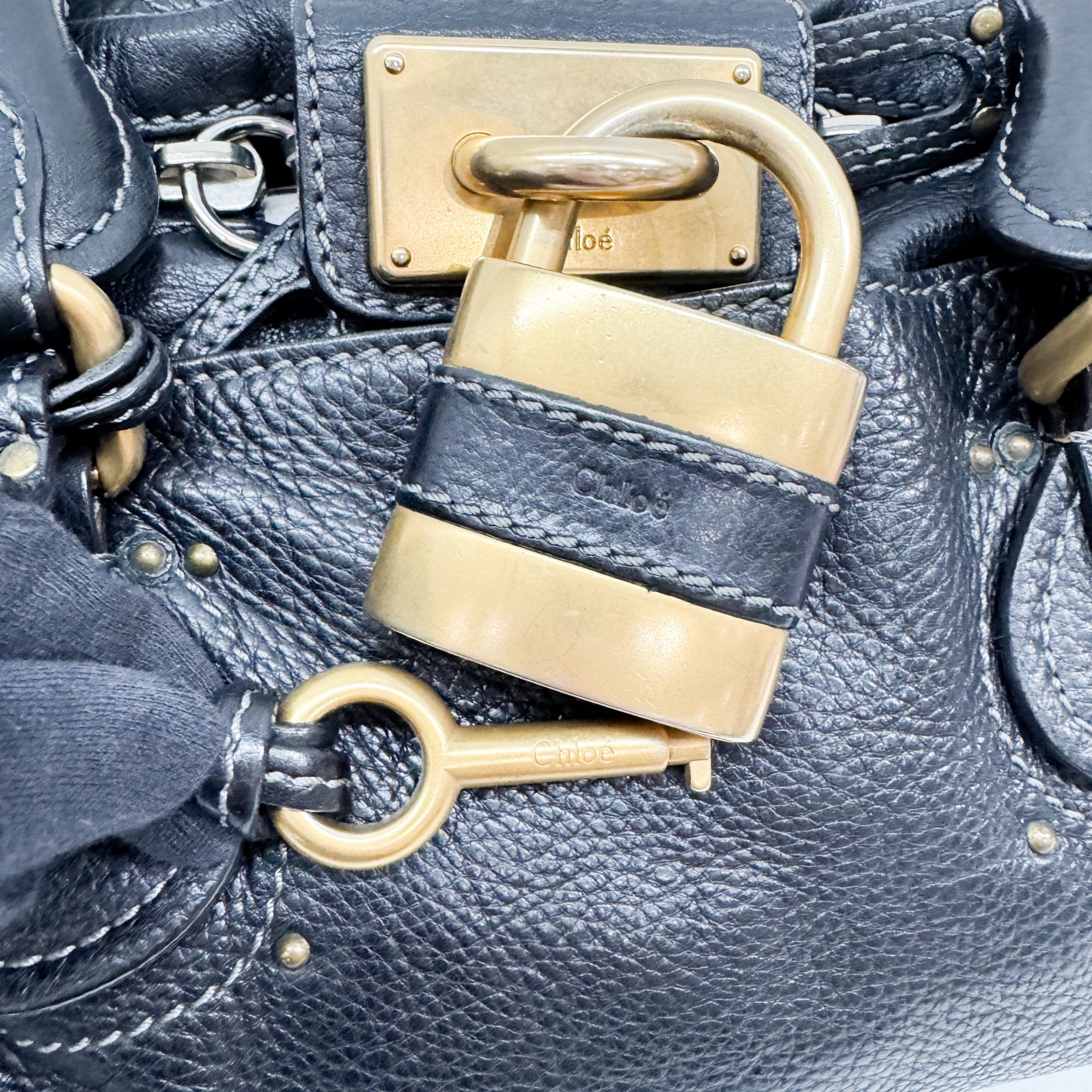 Paddington Black Leather Shoulder Bag