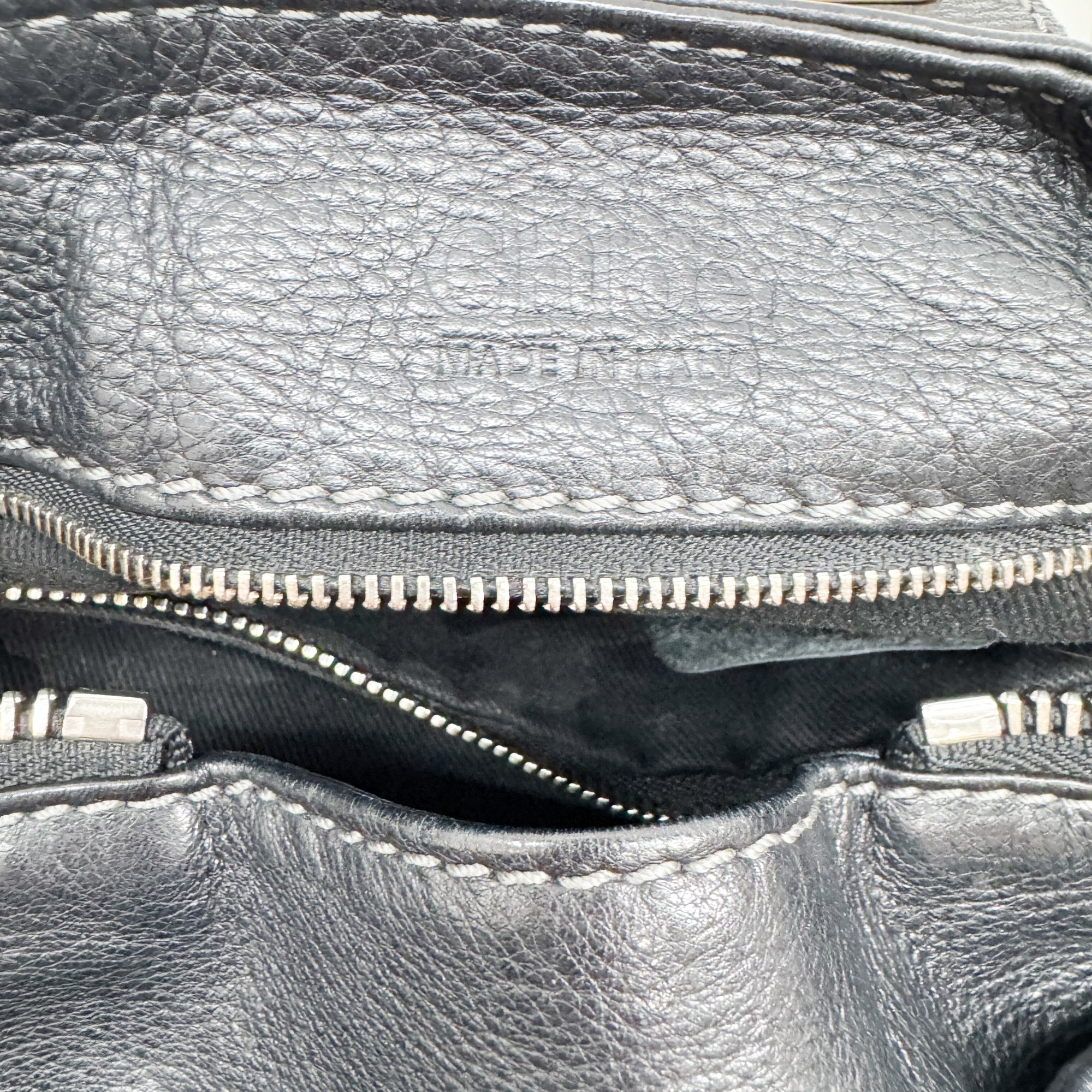 Paddington Black Leather Shoulder Bag