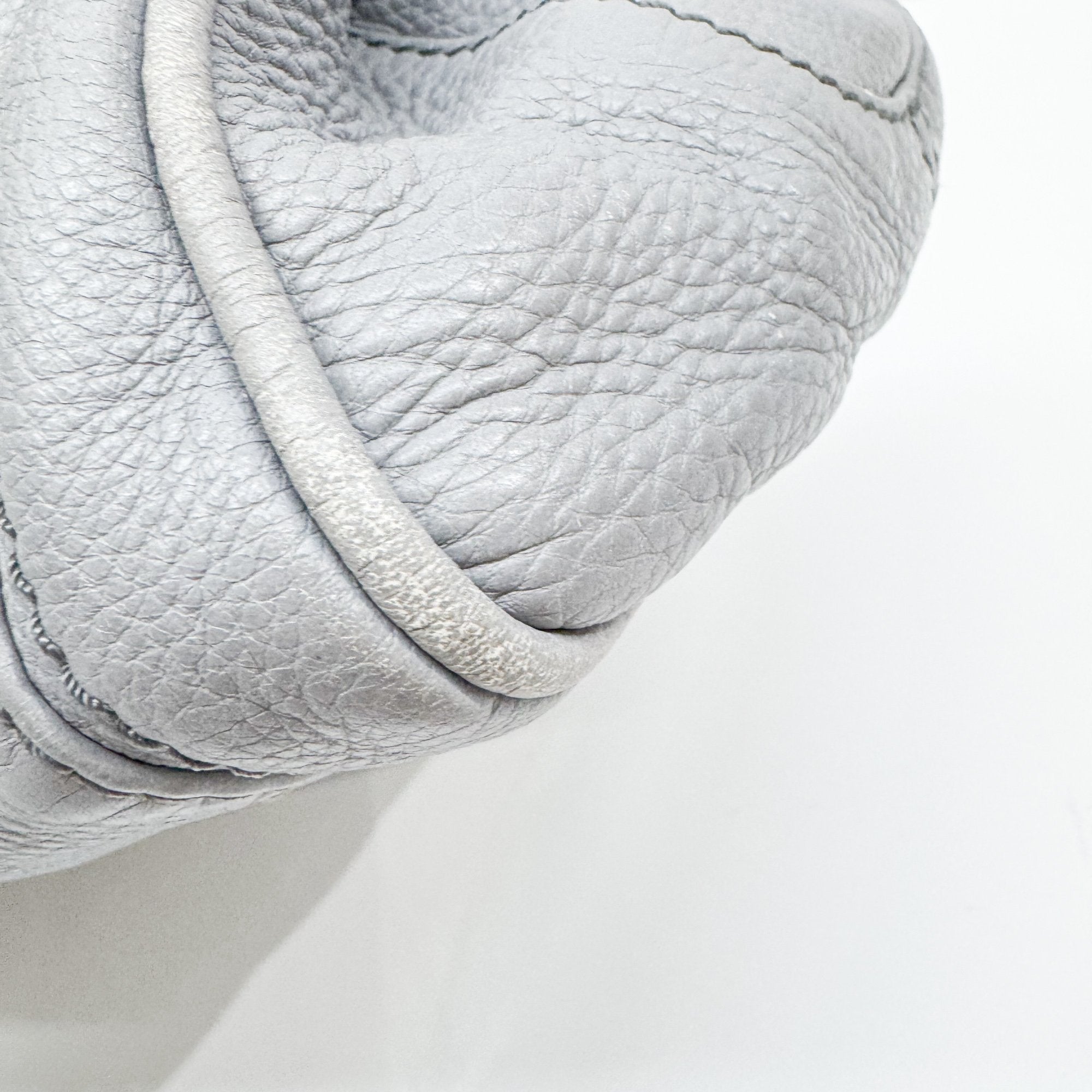 Paddington Grey Leather Shoulder Bag