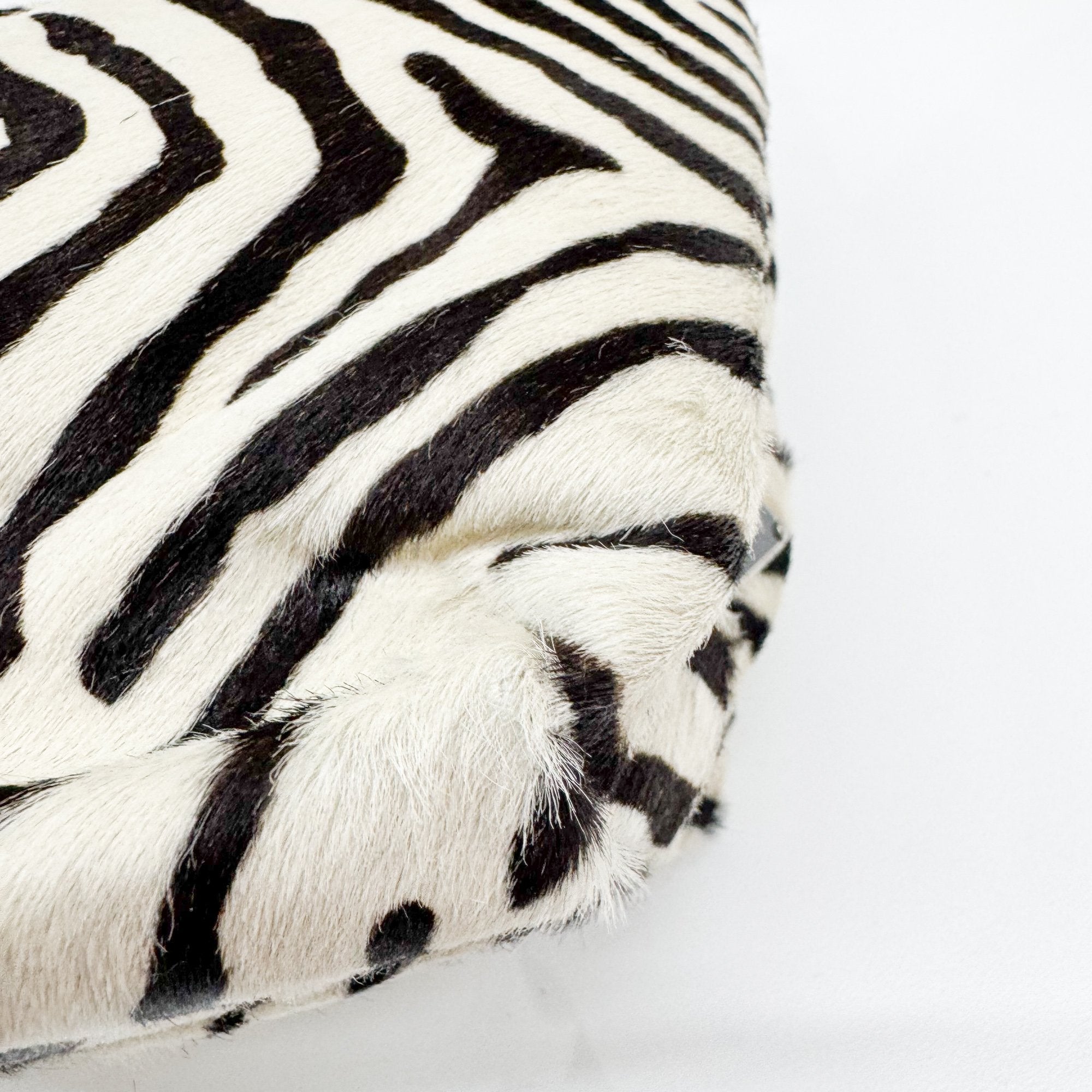 Zebra Print Pony Hair Shoulder Bag