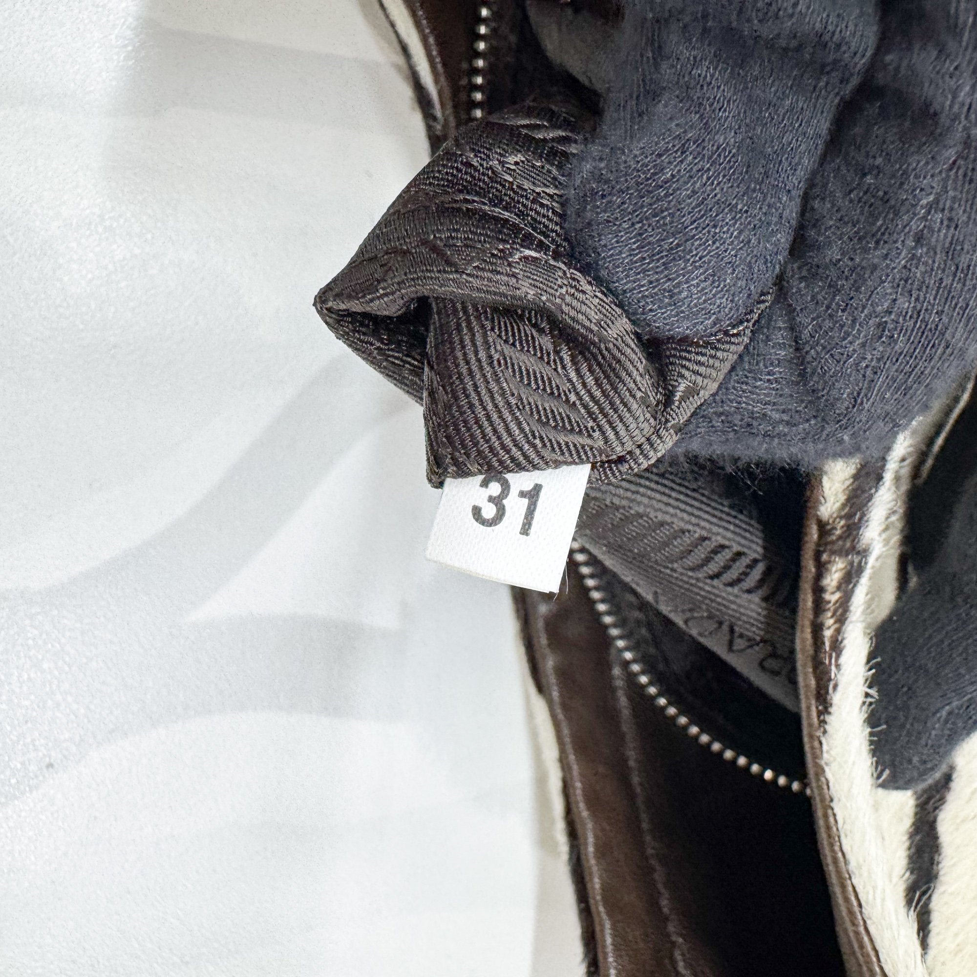 Zebra Print Pony Hair Shoulder Bag