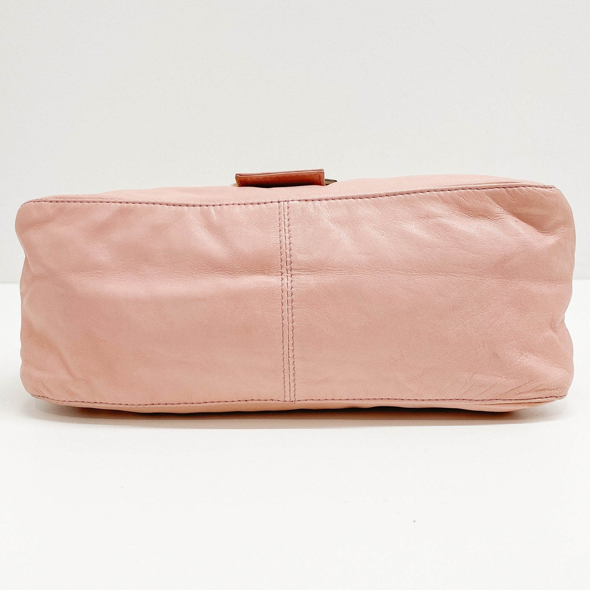 Mamma Baguette Pink Leather Shoulder Bag