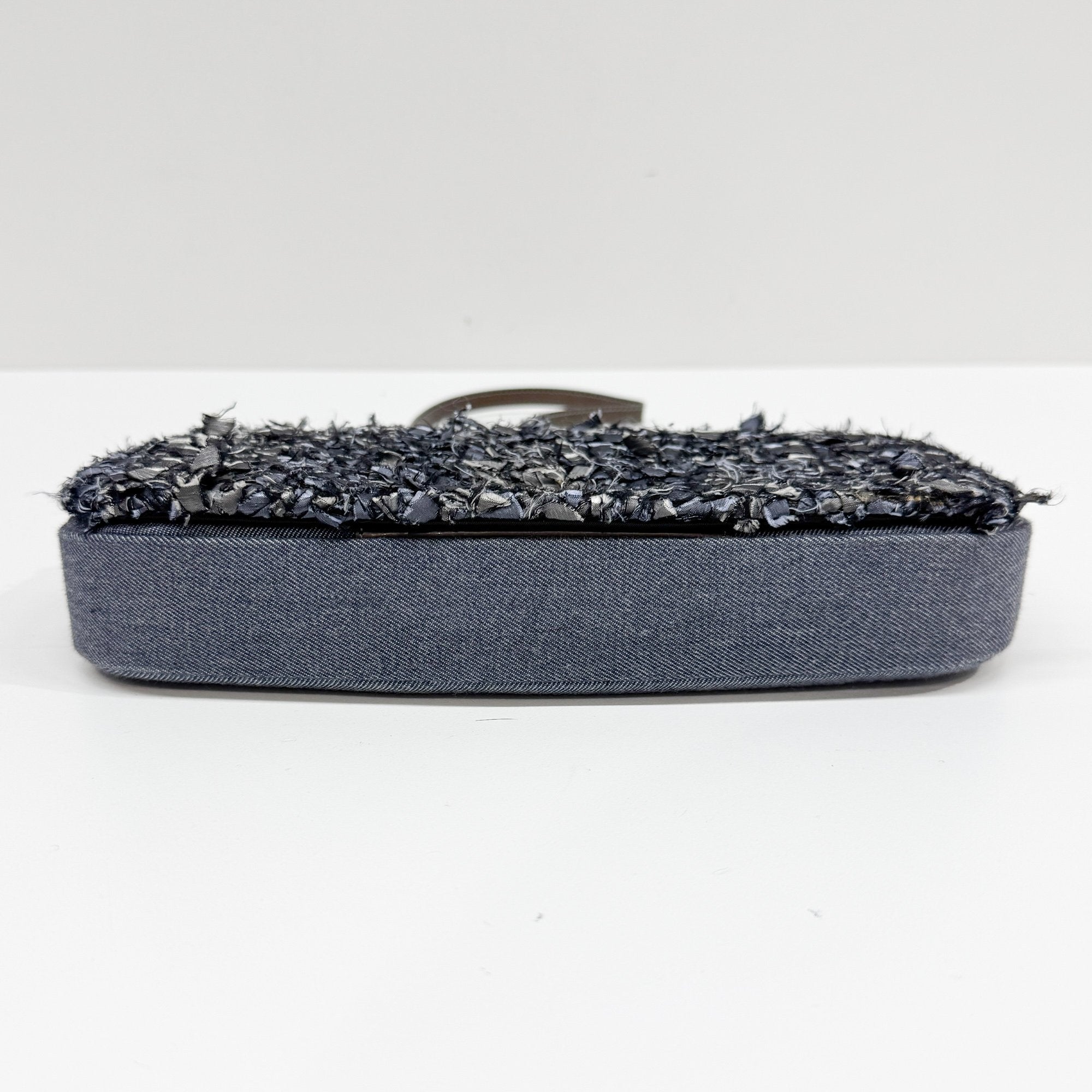 Malice Pearl Blue Denim Shoulder Bag