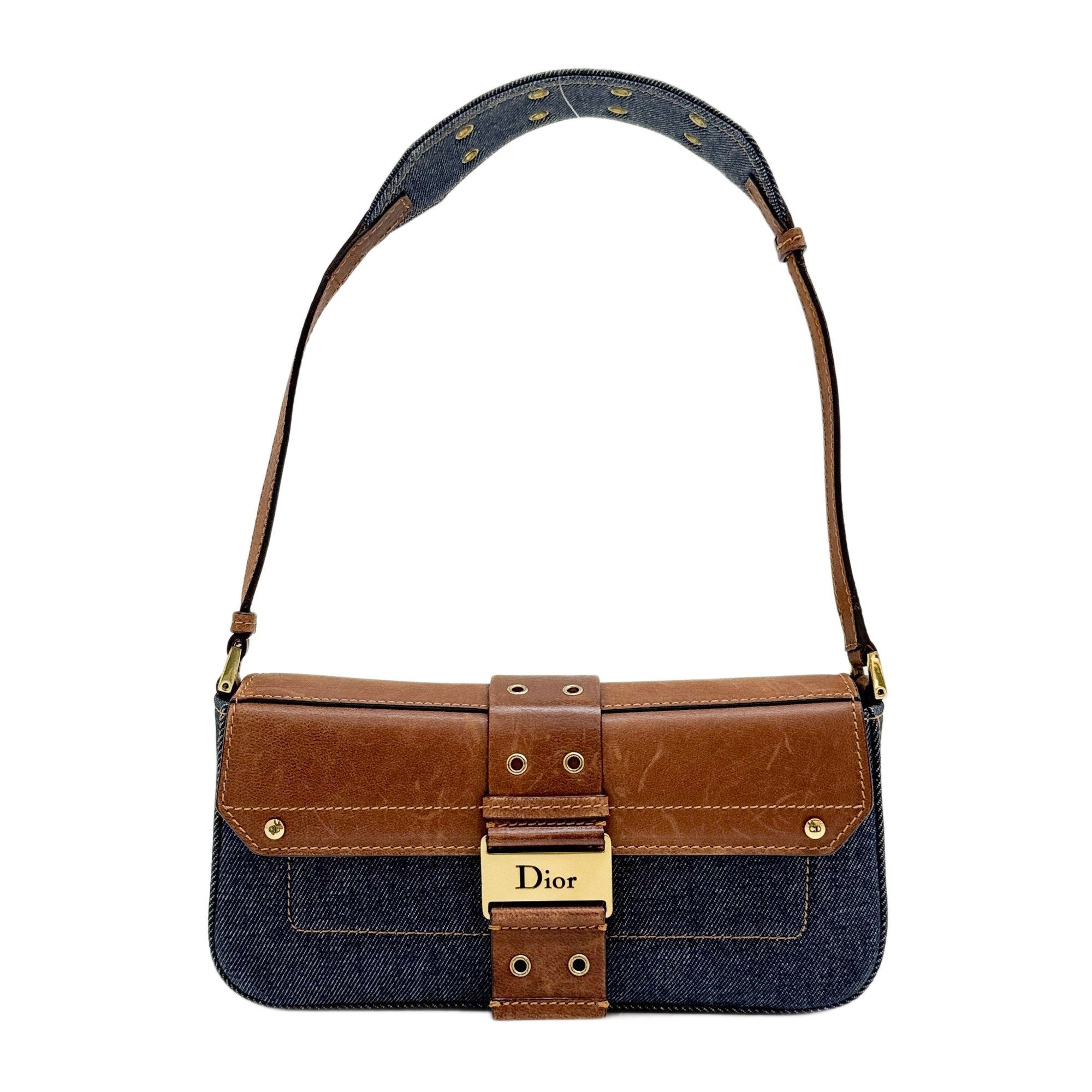 Columbus Blue Denim Shoulder Bag